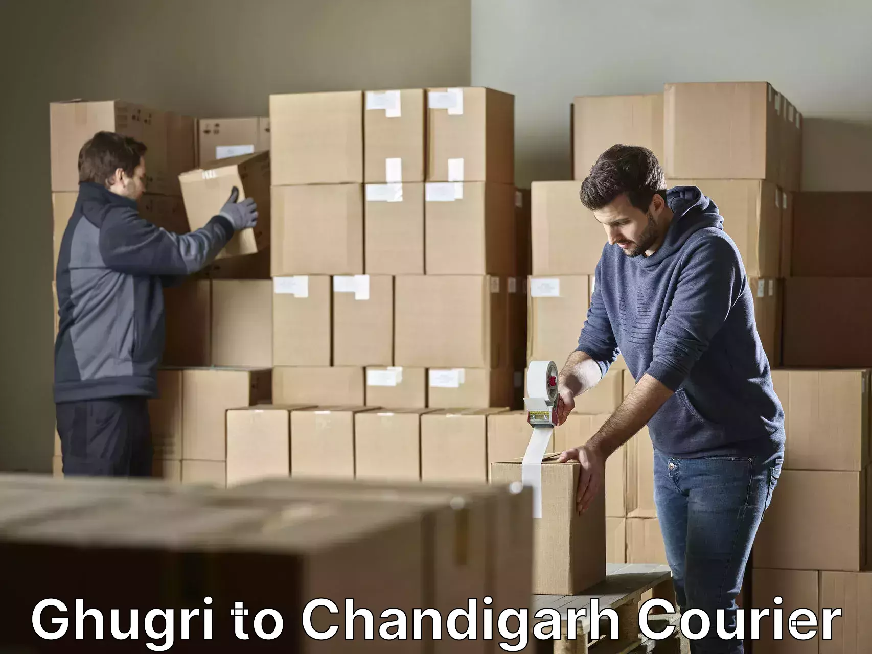 Home goods moving company Ghugri to Panjab University Chandigarh
