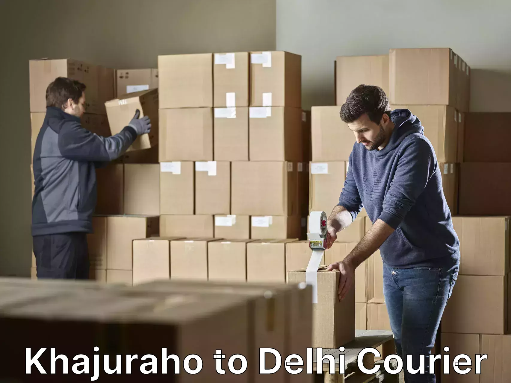 Household moving companies Khajuraho to Jamia Hamdard New Delhi
