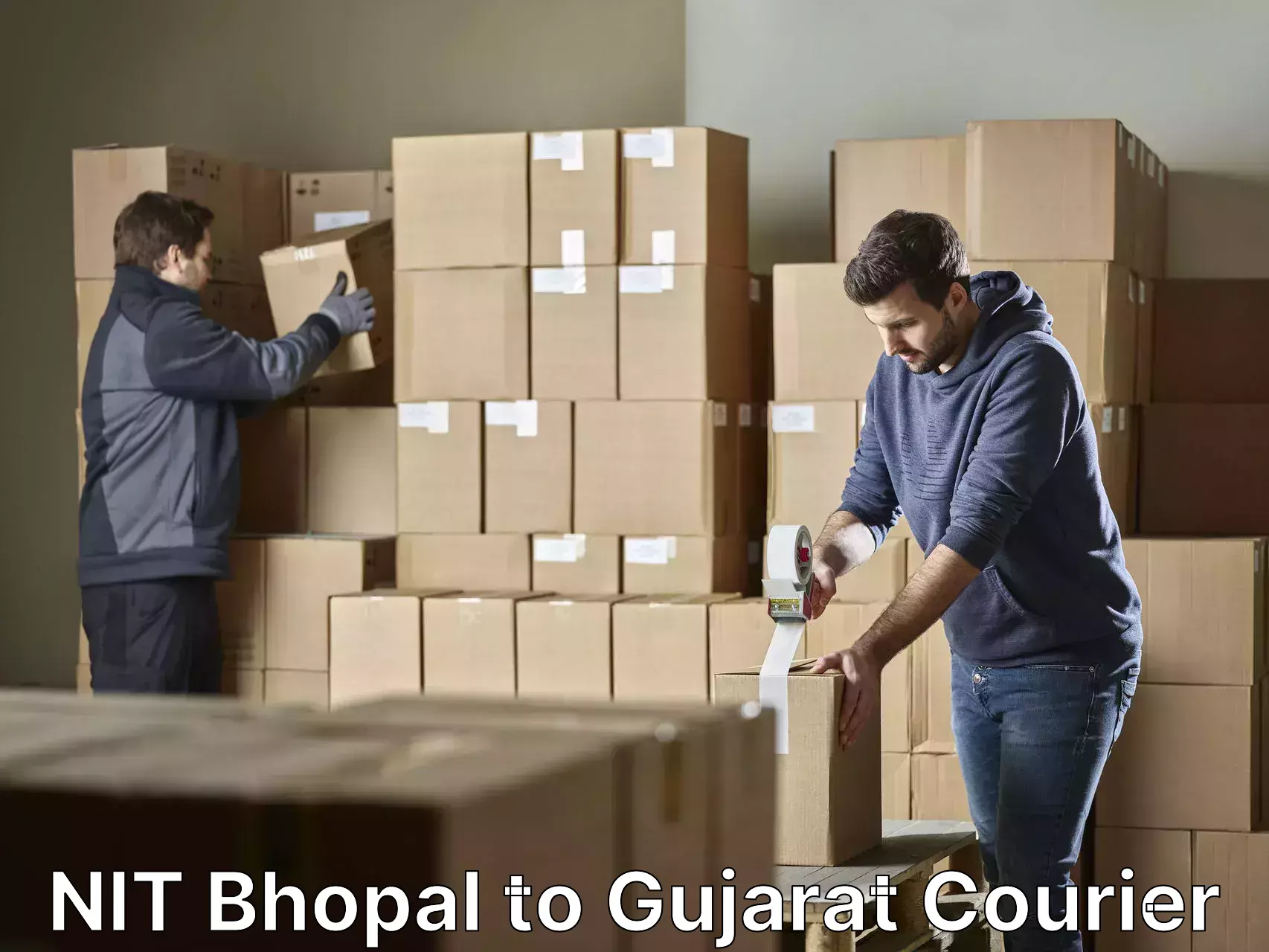 Quality relocation services NIT Bhopal to Gujarat