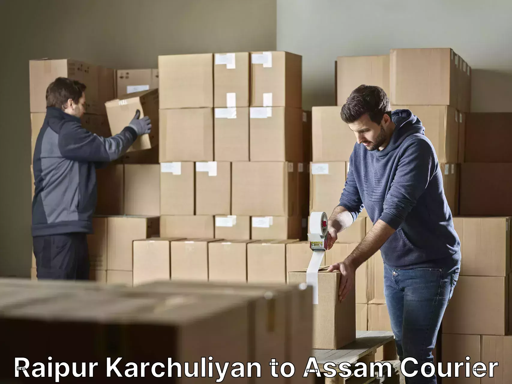 Furniture moving and handling Raipur Karchuliyan to Rajapara Khatajuli