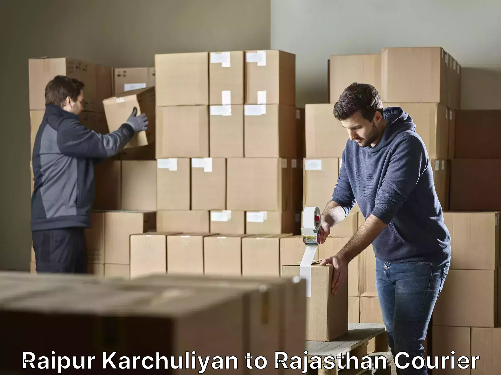 Stress-free household moving Raipur Karchuliyan to Rajasthan