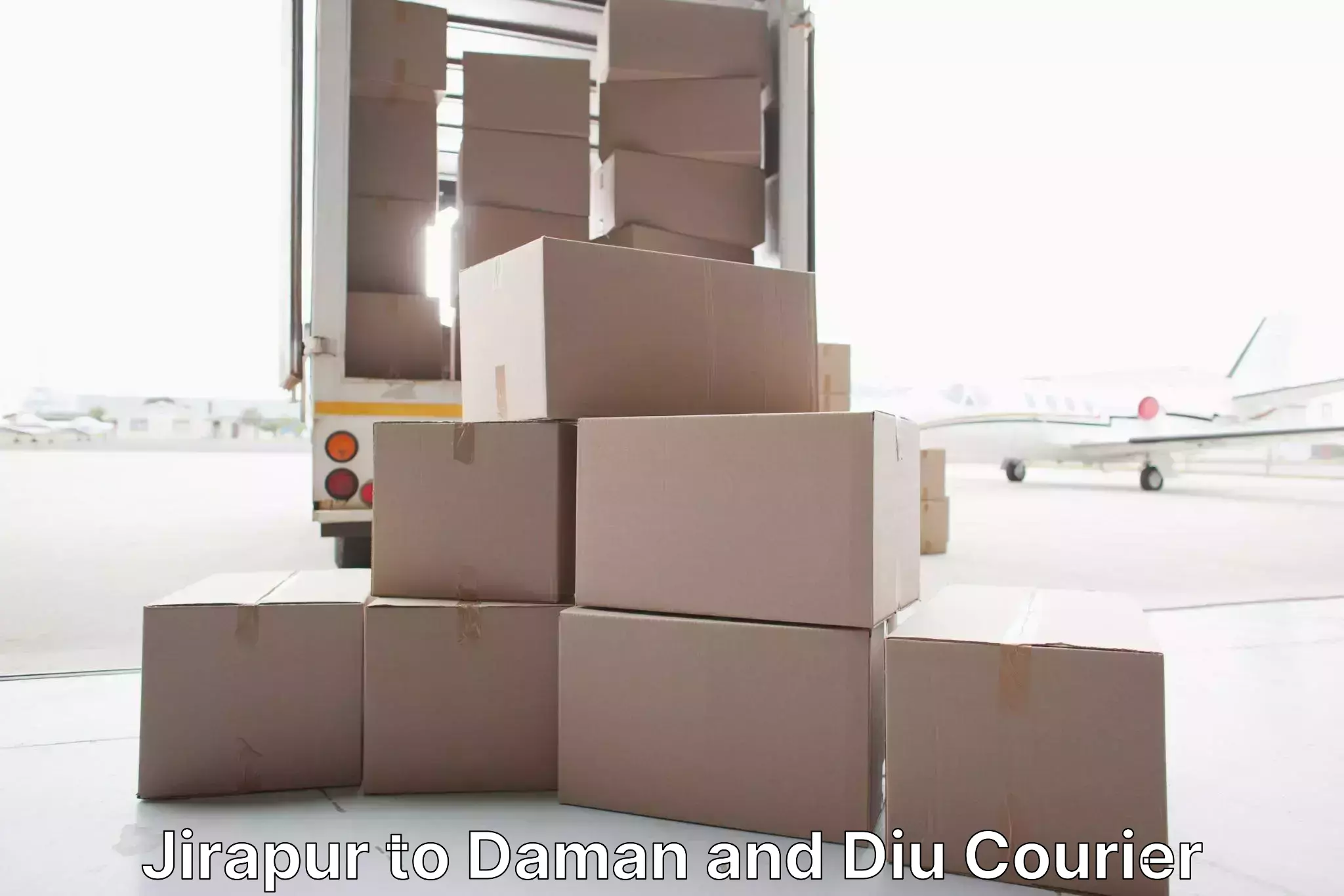 Trusted furniture movers Jirapur to Diu