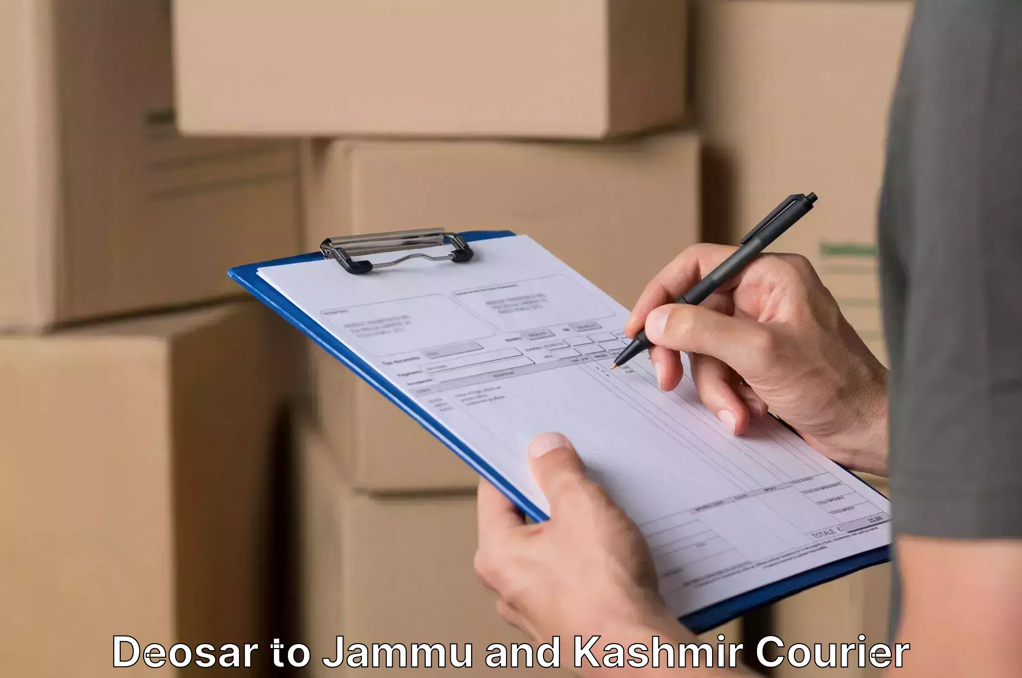 Skilled furniture transporters Deosar to Jammu and Kashmir