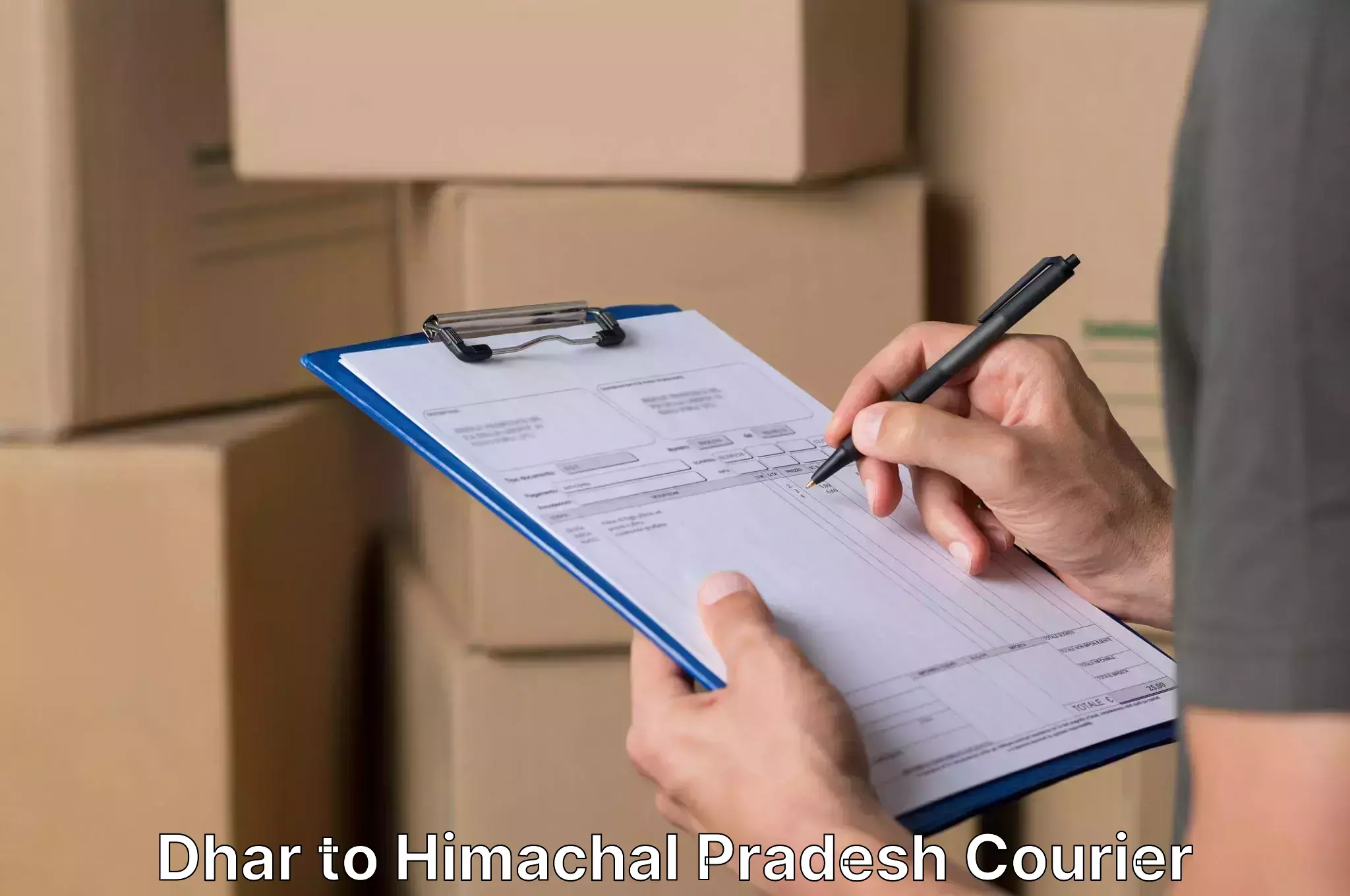 Professional moving strategies Dhar to Himachal Pradesh