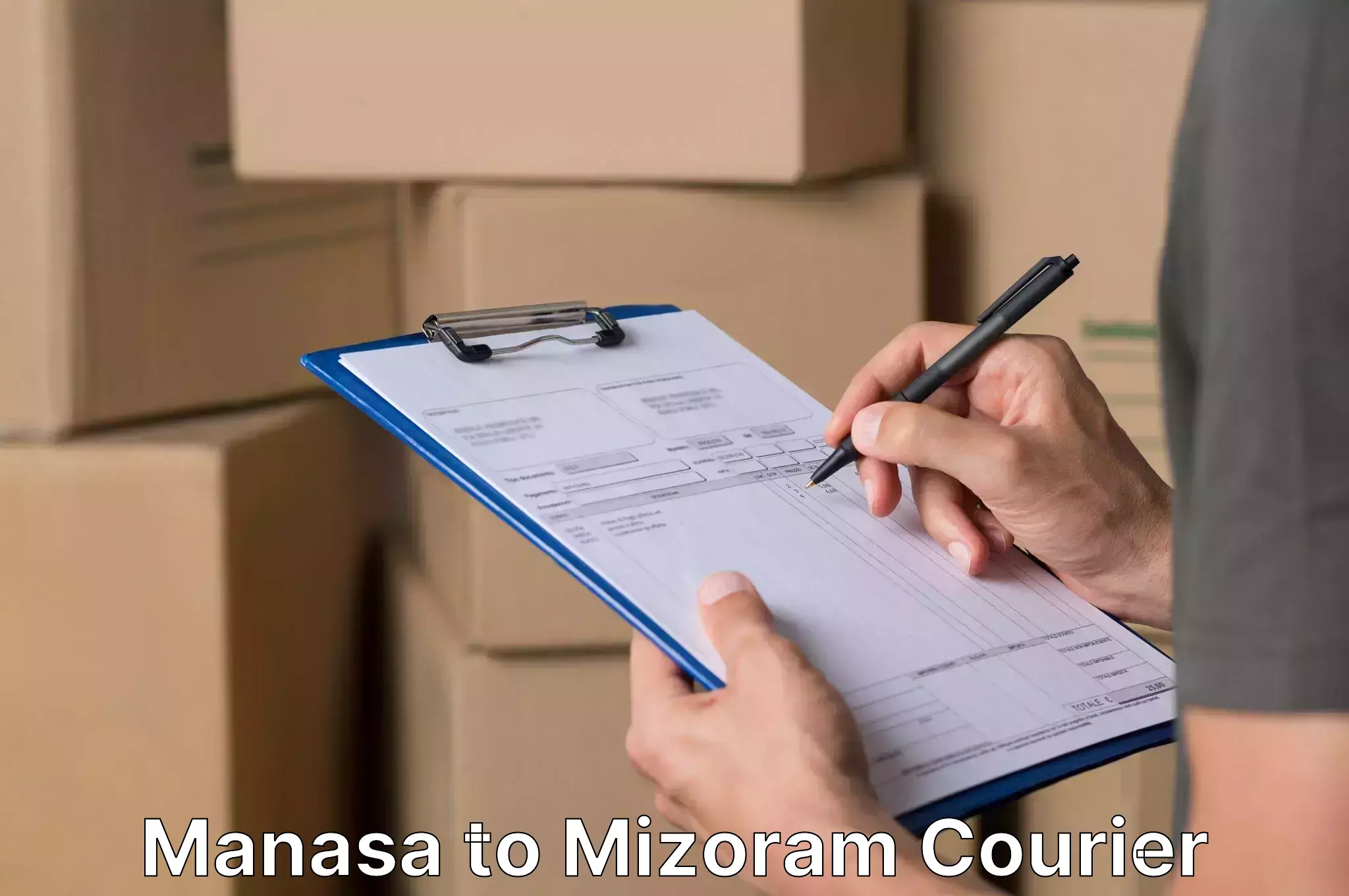 Professional home shifting Manasa to Mizoram