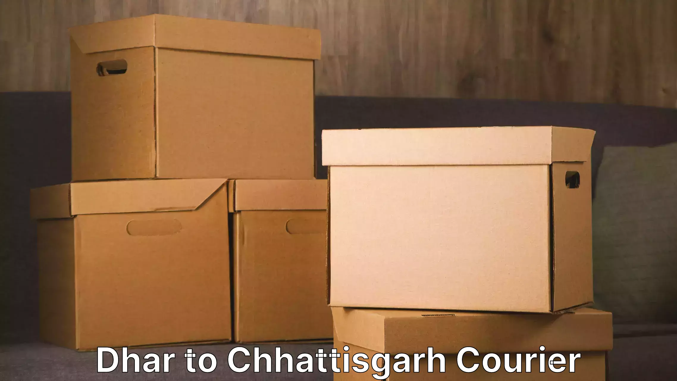 Home relocation services Dhar to Jagdalpur