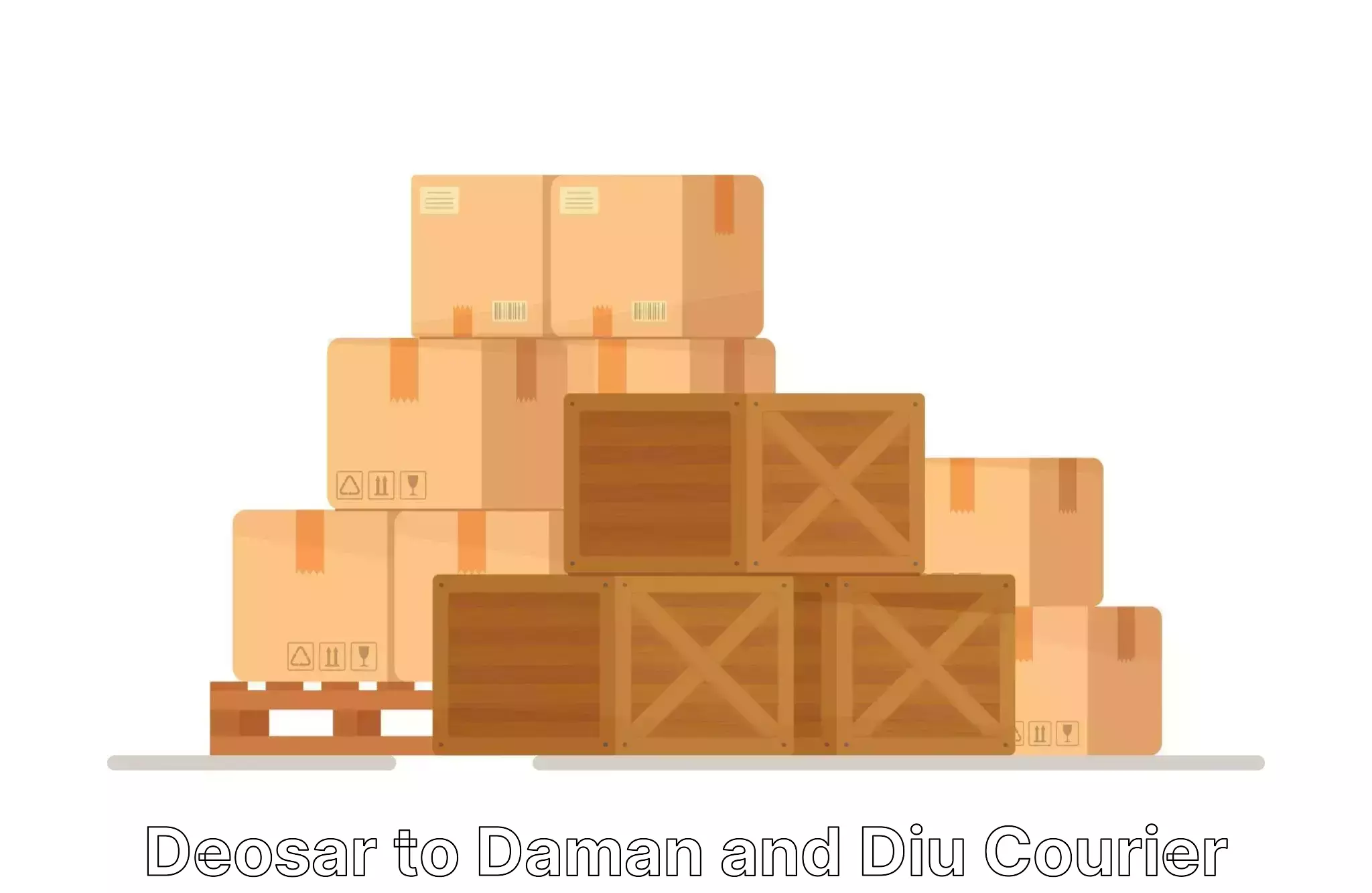 Household shifting services in Deosar to Daman and Diu