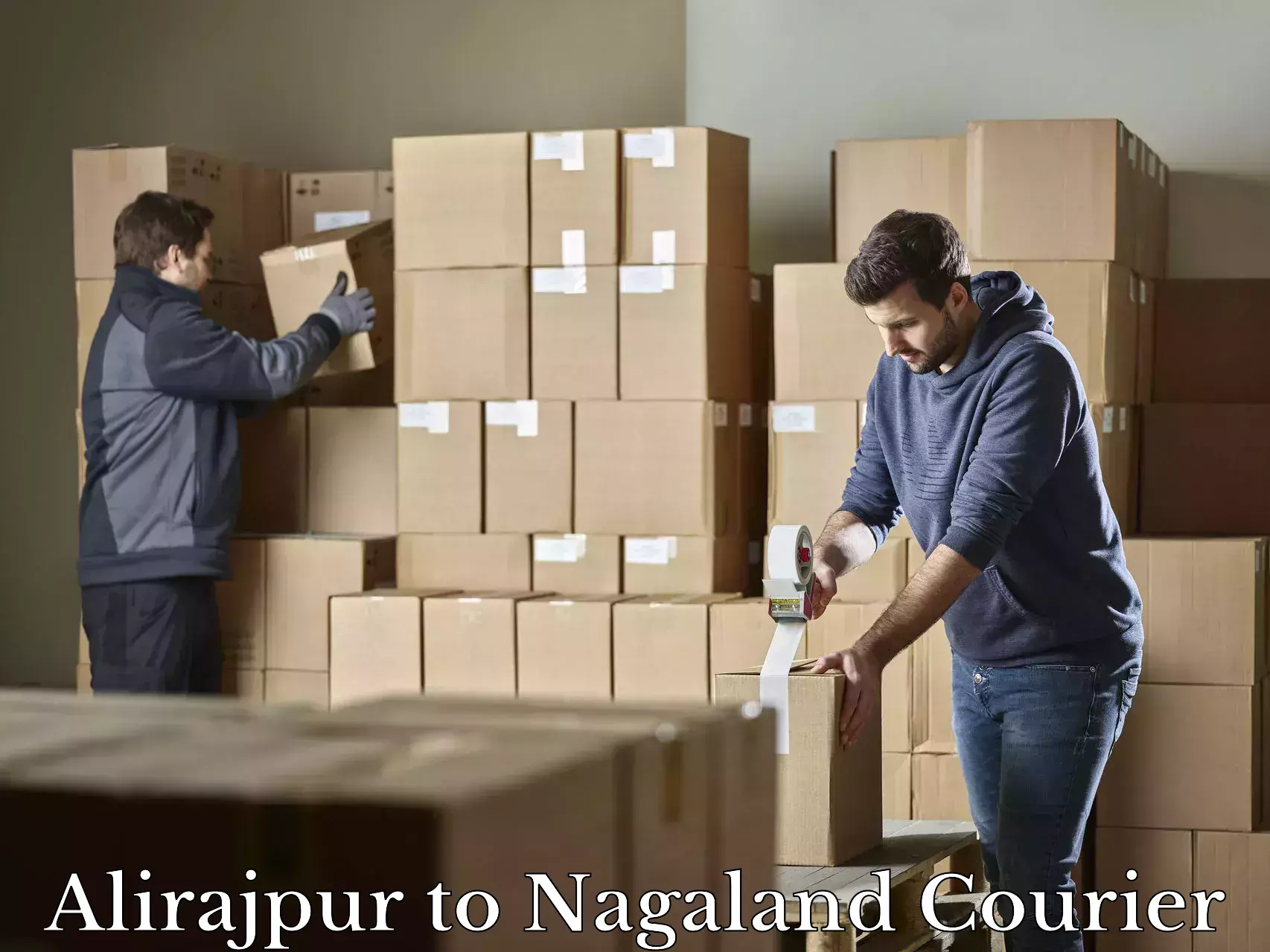 Baggage courier calculator Alirajpur to Longleng
