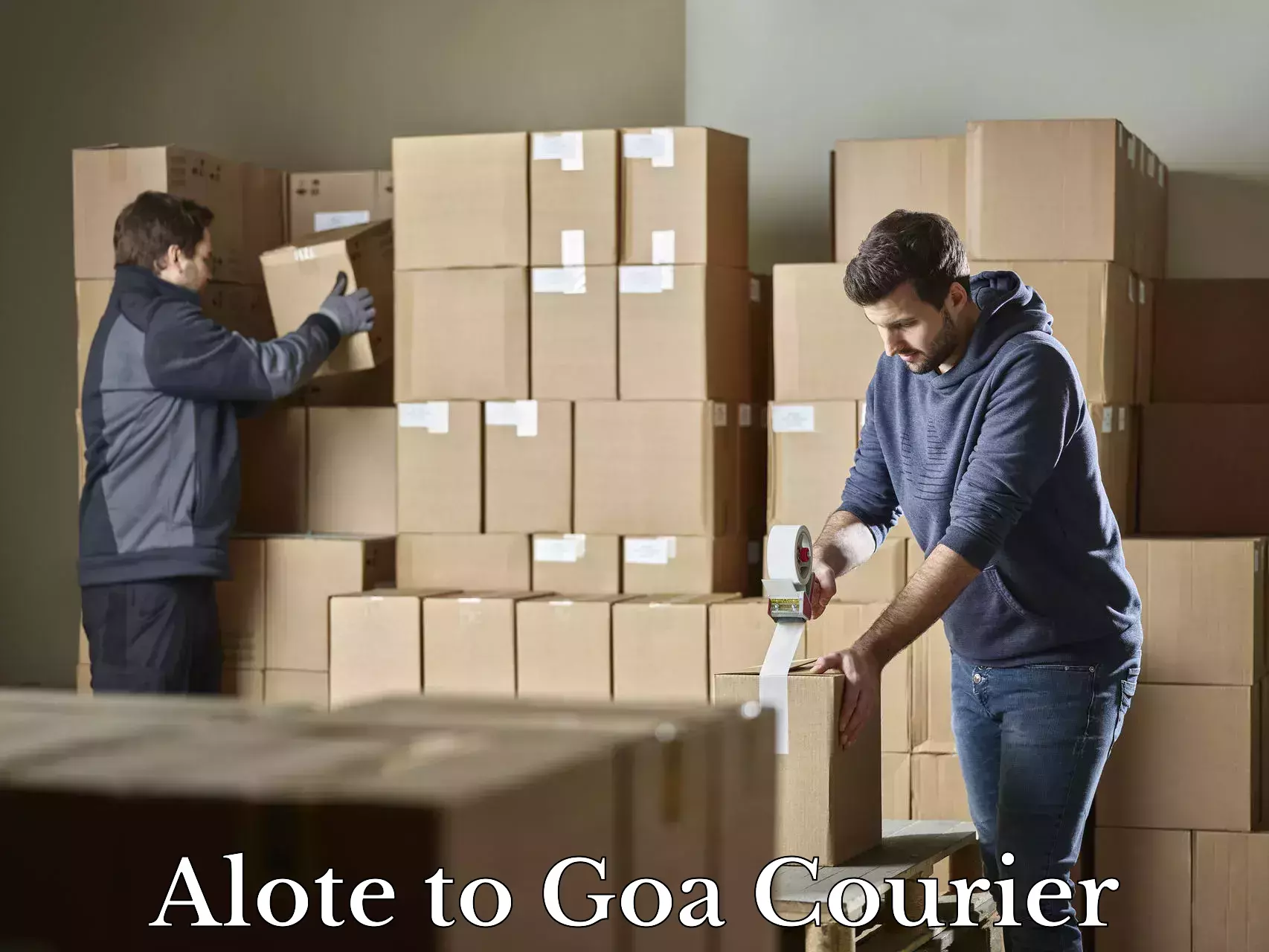 Luggage courier services Alote to Panaji