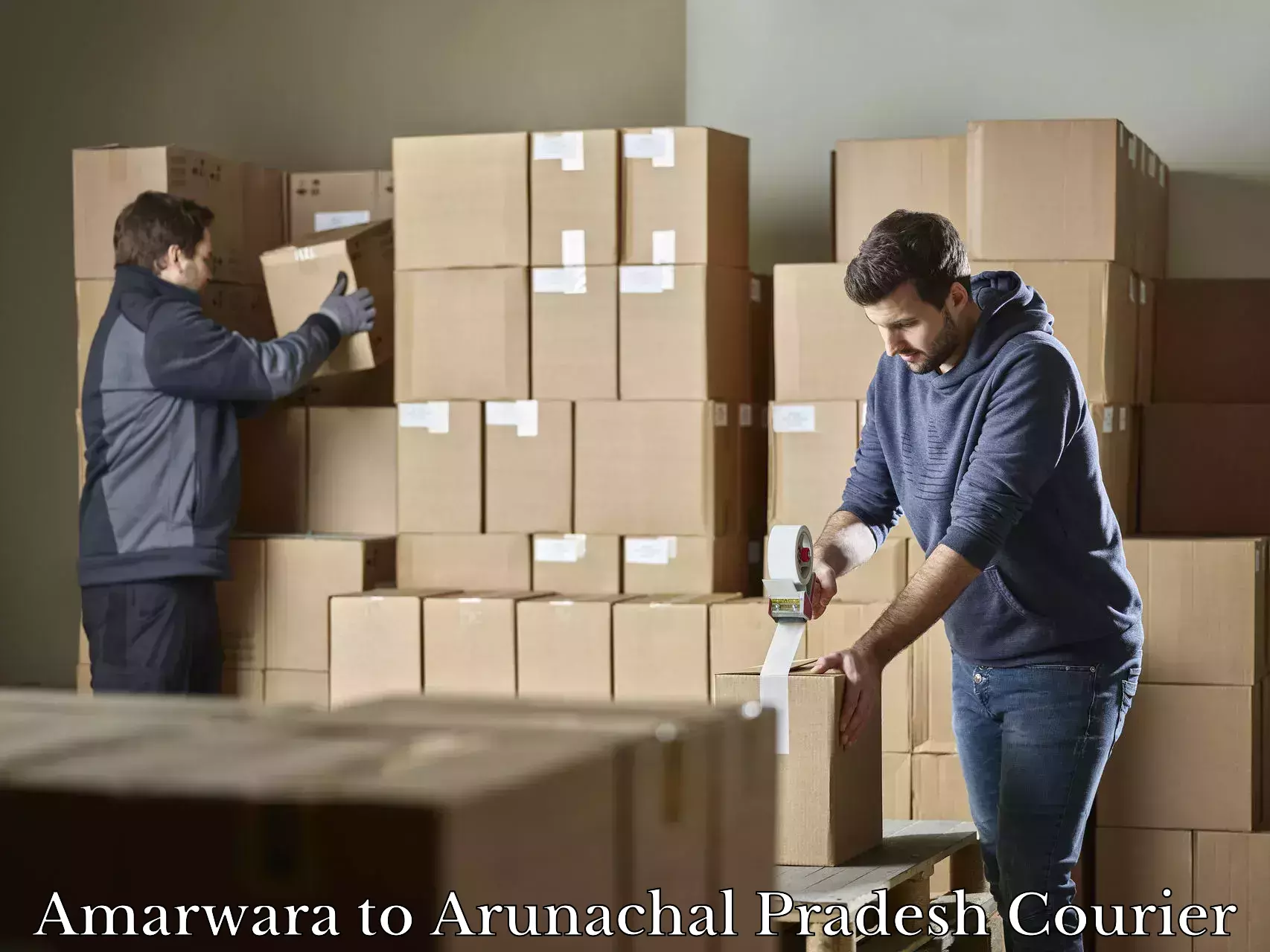 Luggage shipping estimate Amarwara to Jairampur