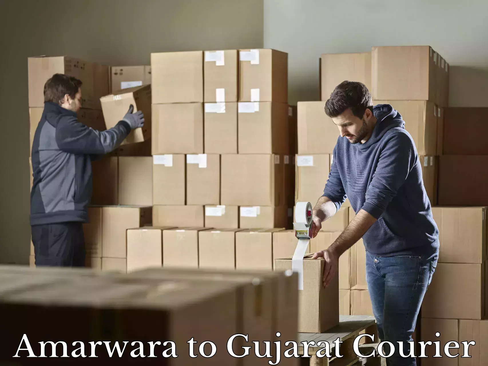 Baggage courier service in Amarwara to Kodinar