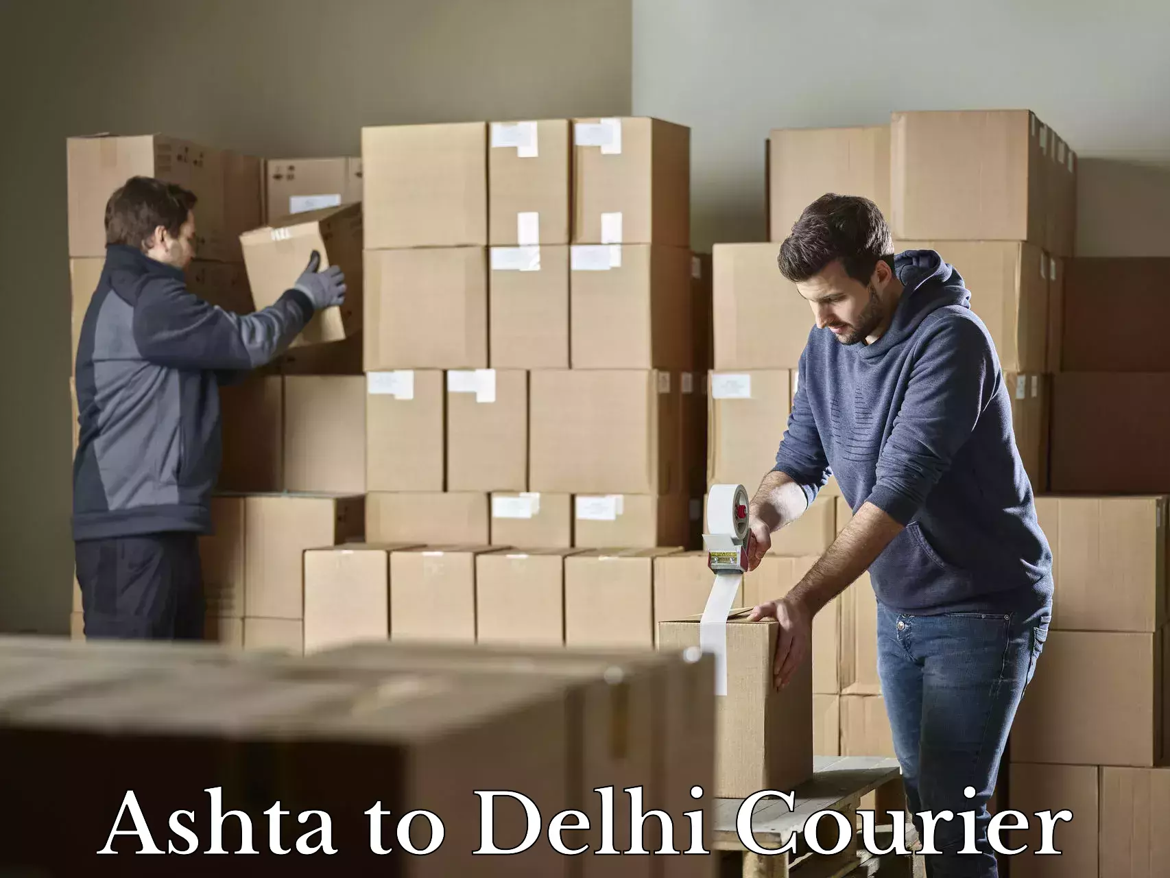 Overnight luggage courier Ashta to Jamia Millia Islamia New Delhi