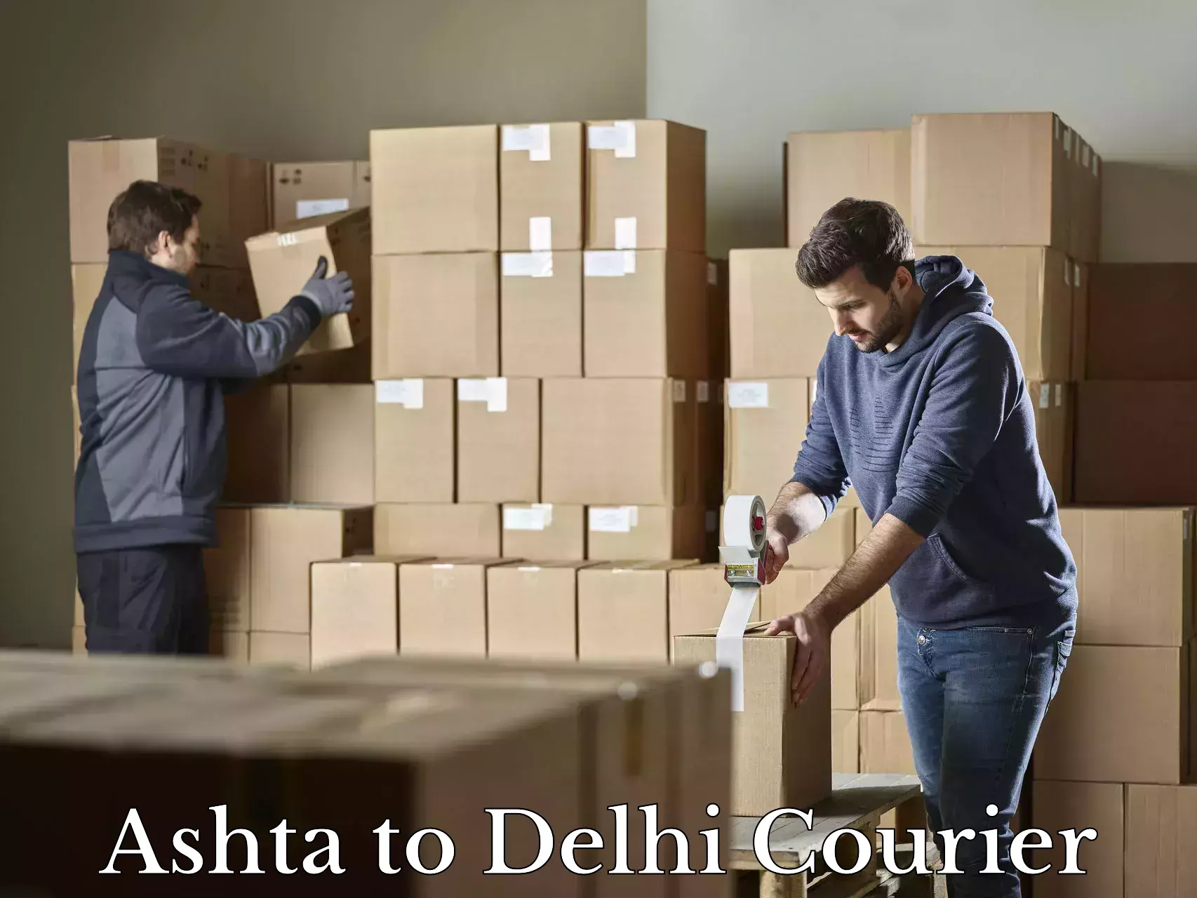 Baggage delivery technology Ashta to Indraprastha