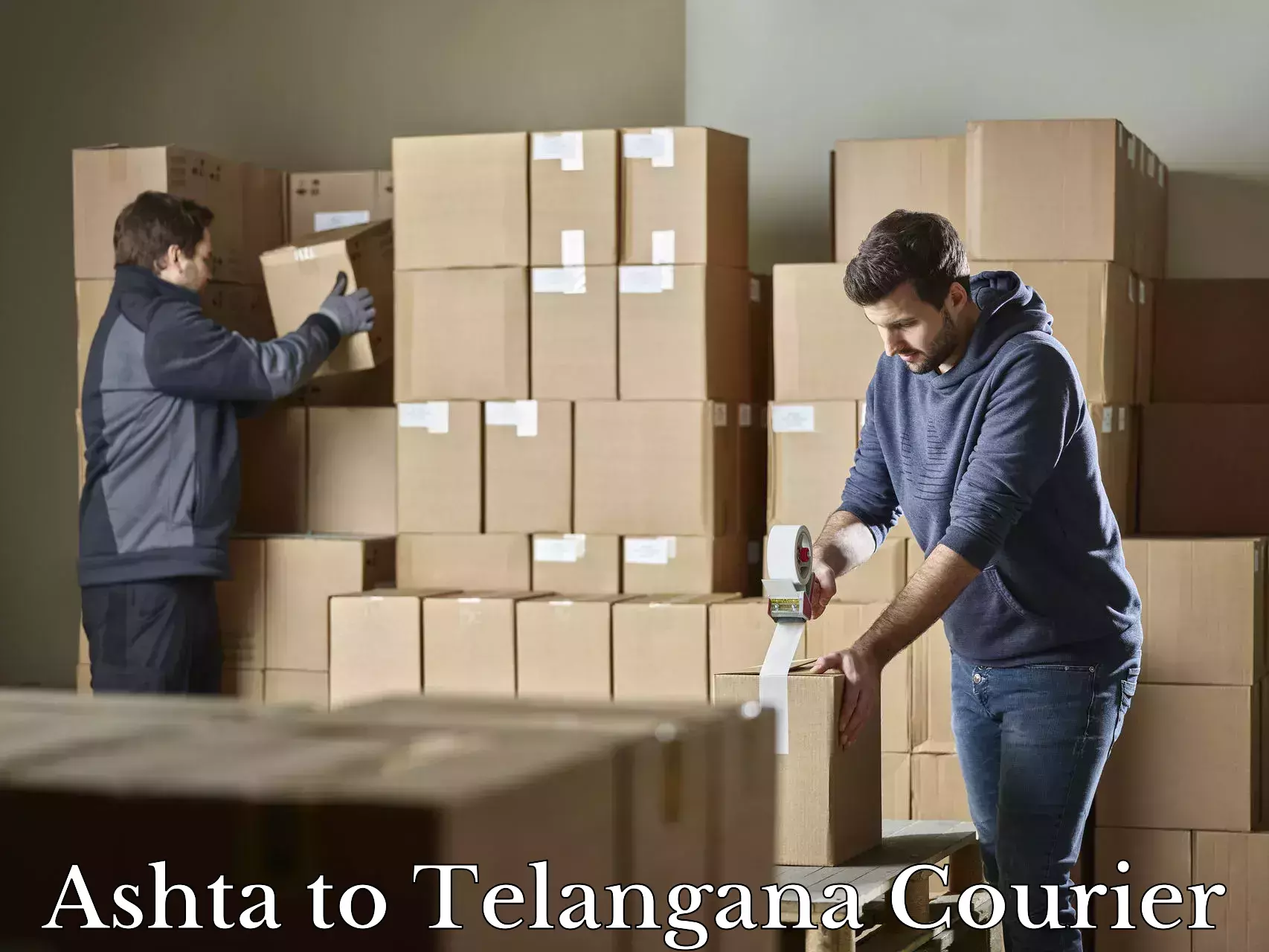 Baggage shipping logistics Ashta to Telangana