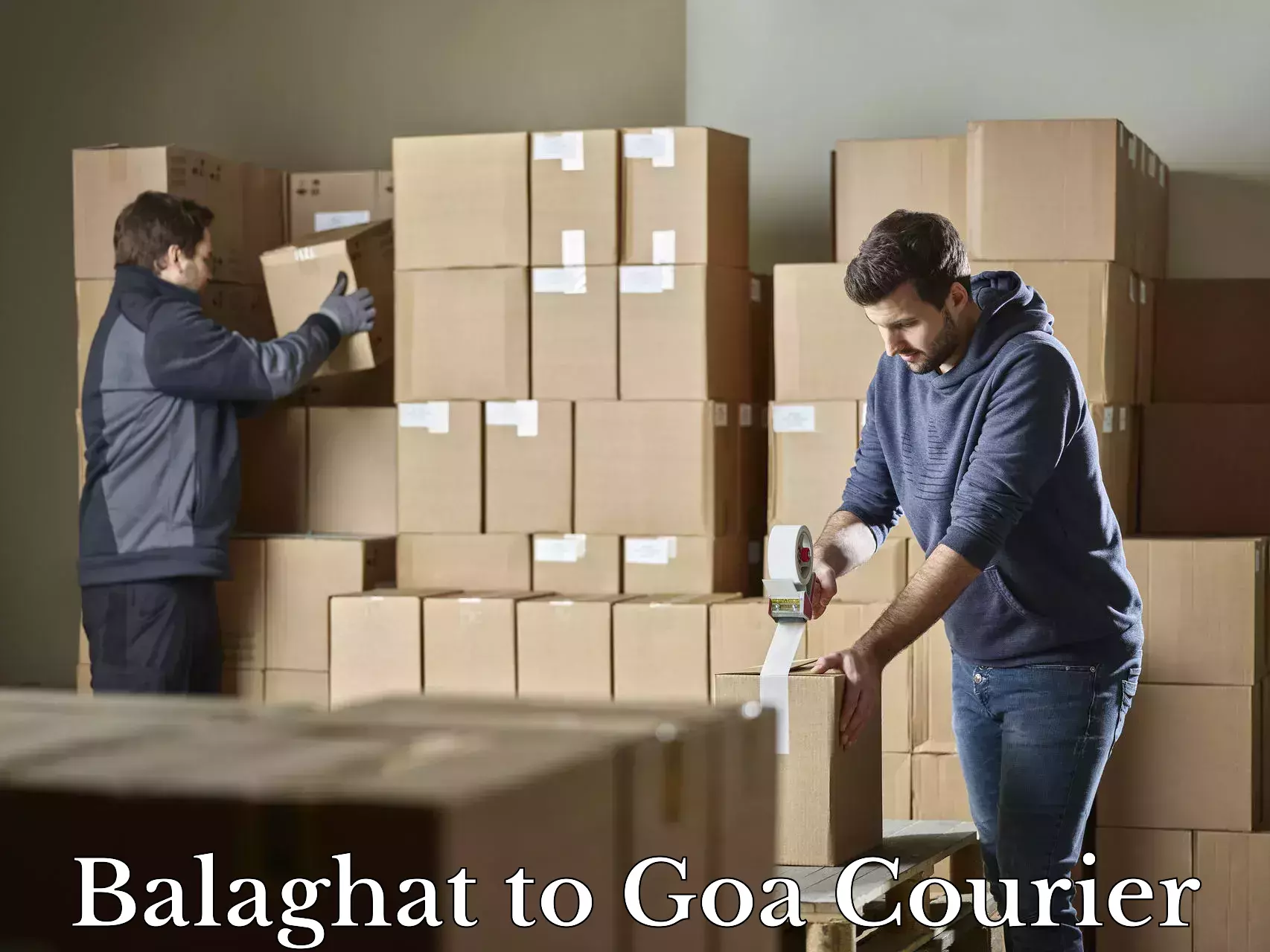 Baggage courier strategy Balaghat to Goa University