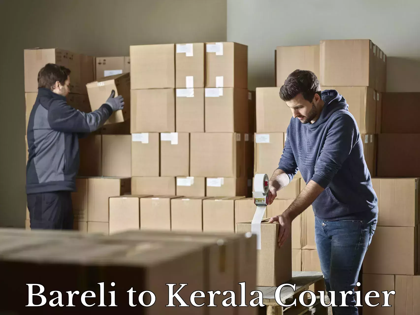 Train station baggage courier Bareli to Kerala