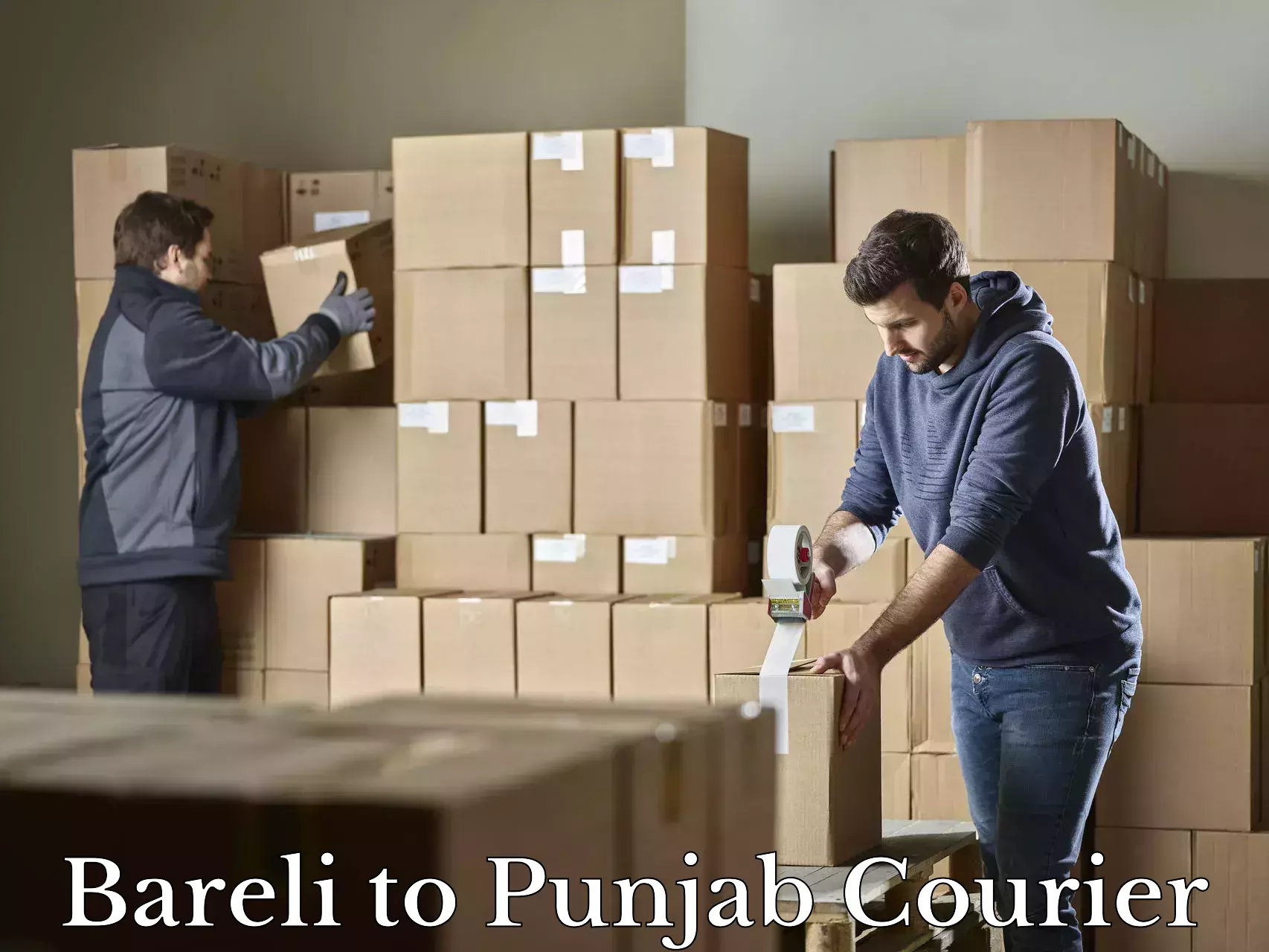 Luggage shipment processing Bareli to Punjab