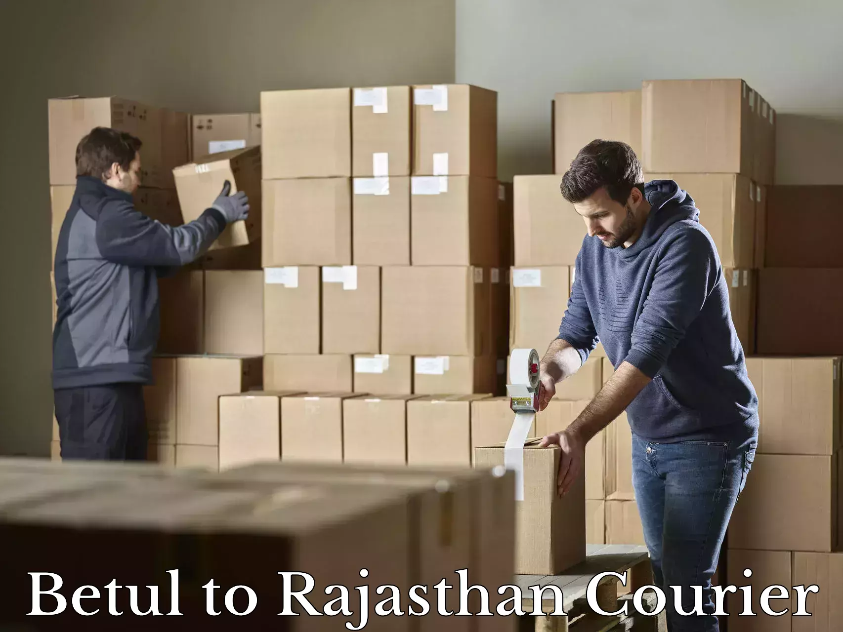 Baggage courier FAQs Betul to Danta Ramgarh