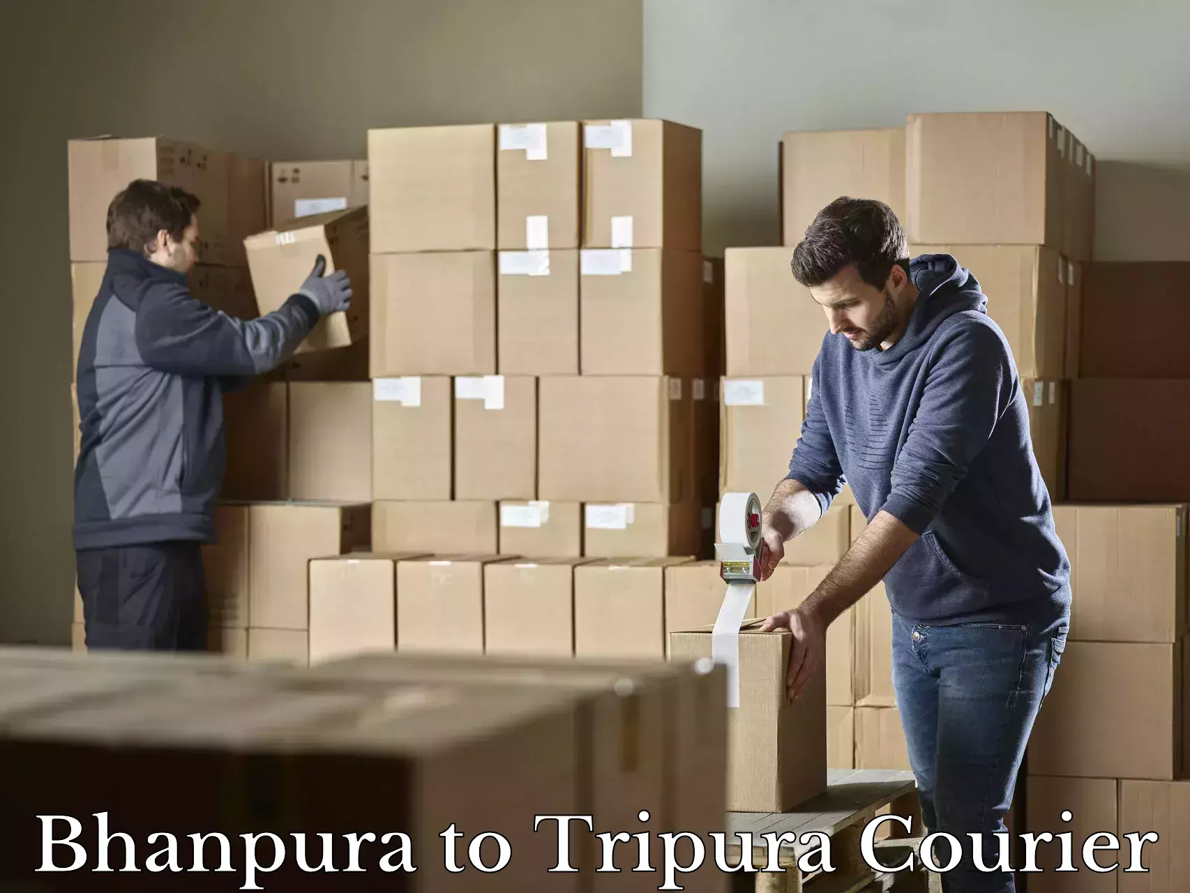 Luggage delivery app Bhanpura to West Tripura