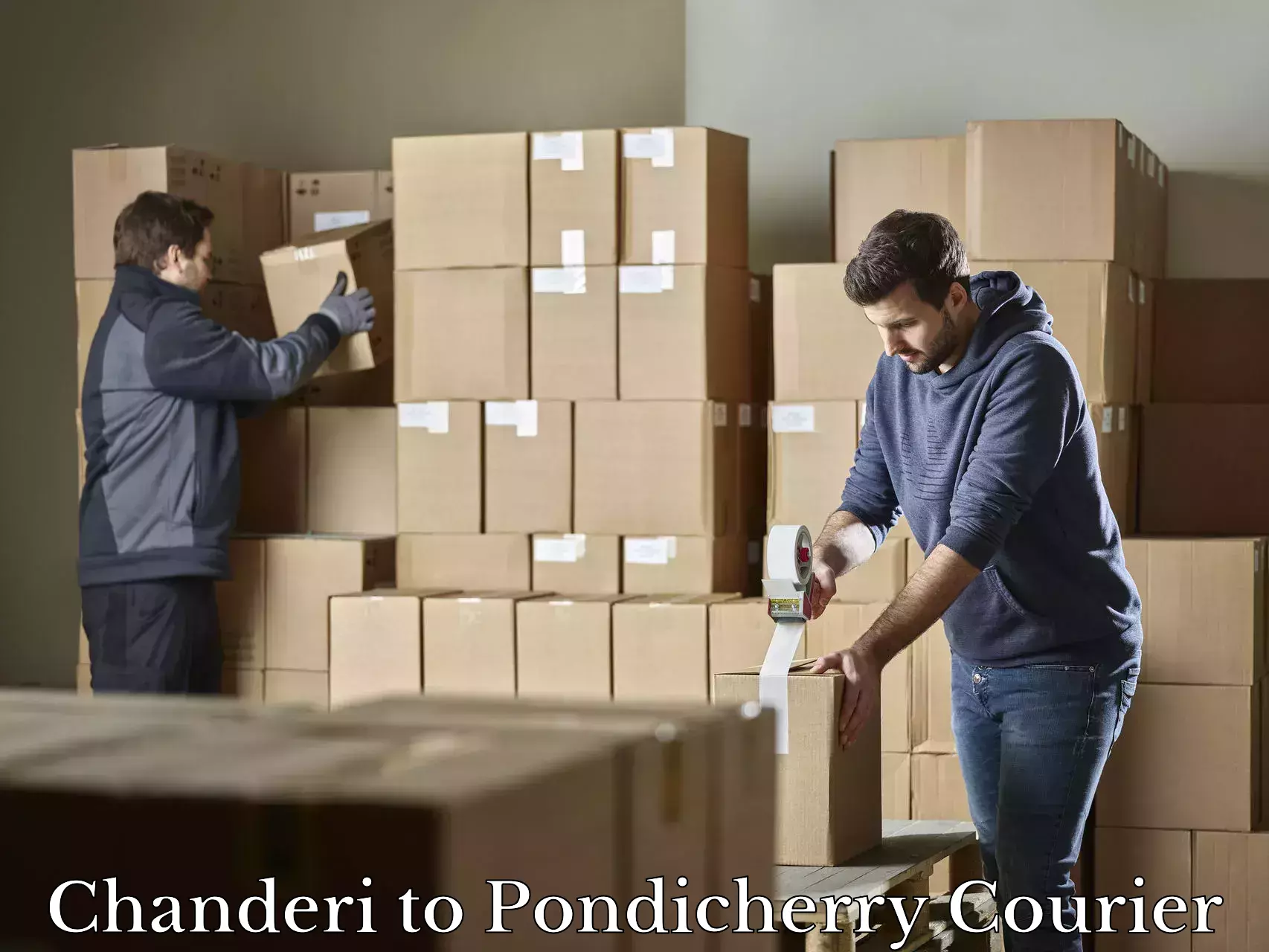 Luggage shipment specialists Chanderi to Pondicherry
