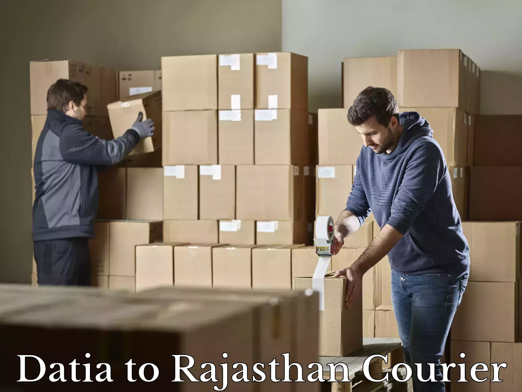 Baggage courier optimization Datia to Danta Ramgarh