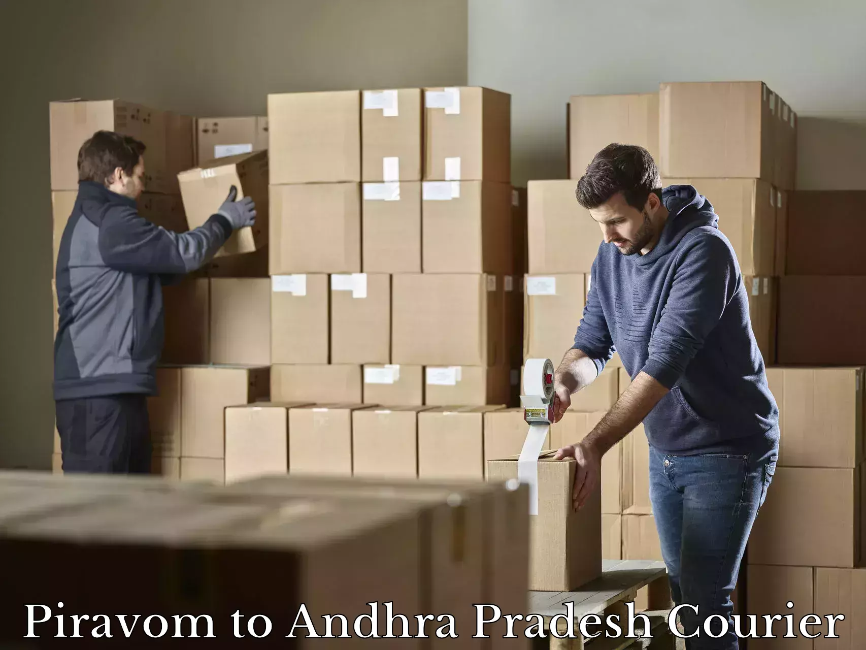 Luggage transport company Piravom to Andhra Pradesh