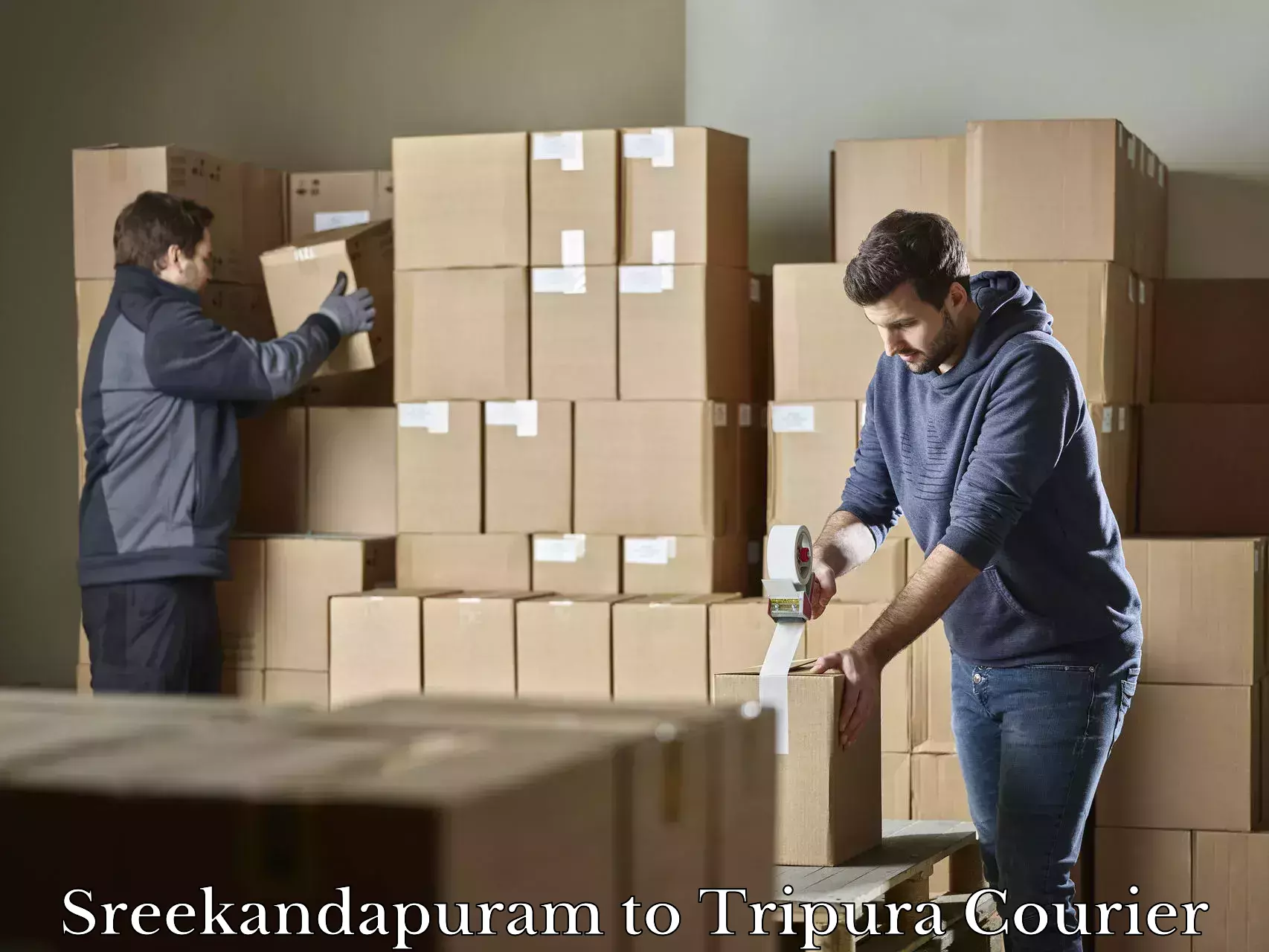 Baggage delivery management Sreekandapuram to Amarpur