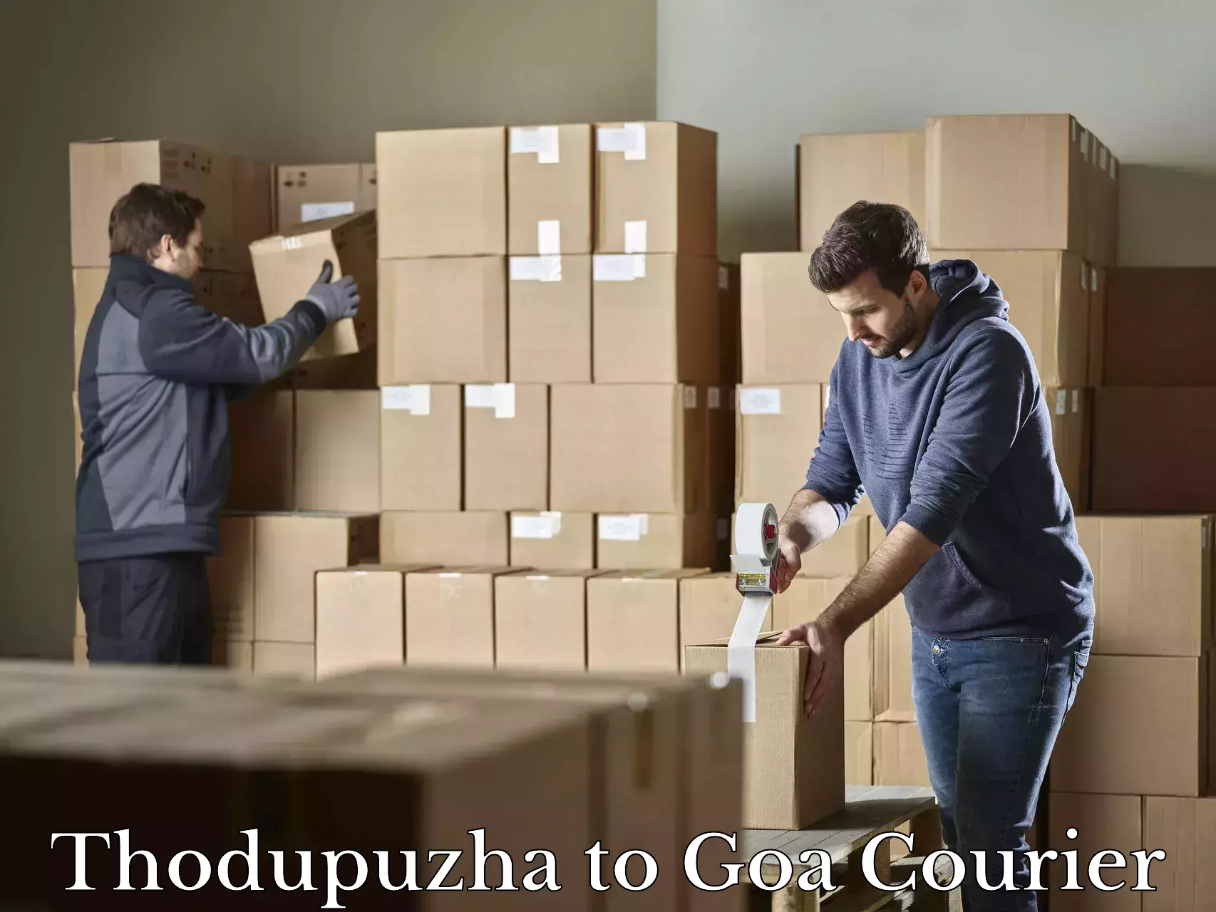 Luggage shipping planner Thodupuzha to Panaji