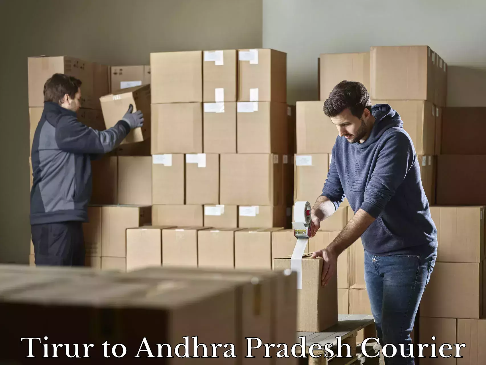 Baggage courier insights Tirur to Amalapuram