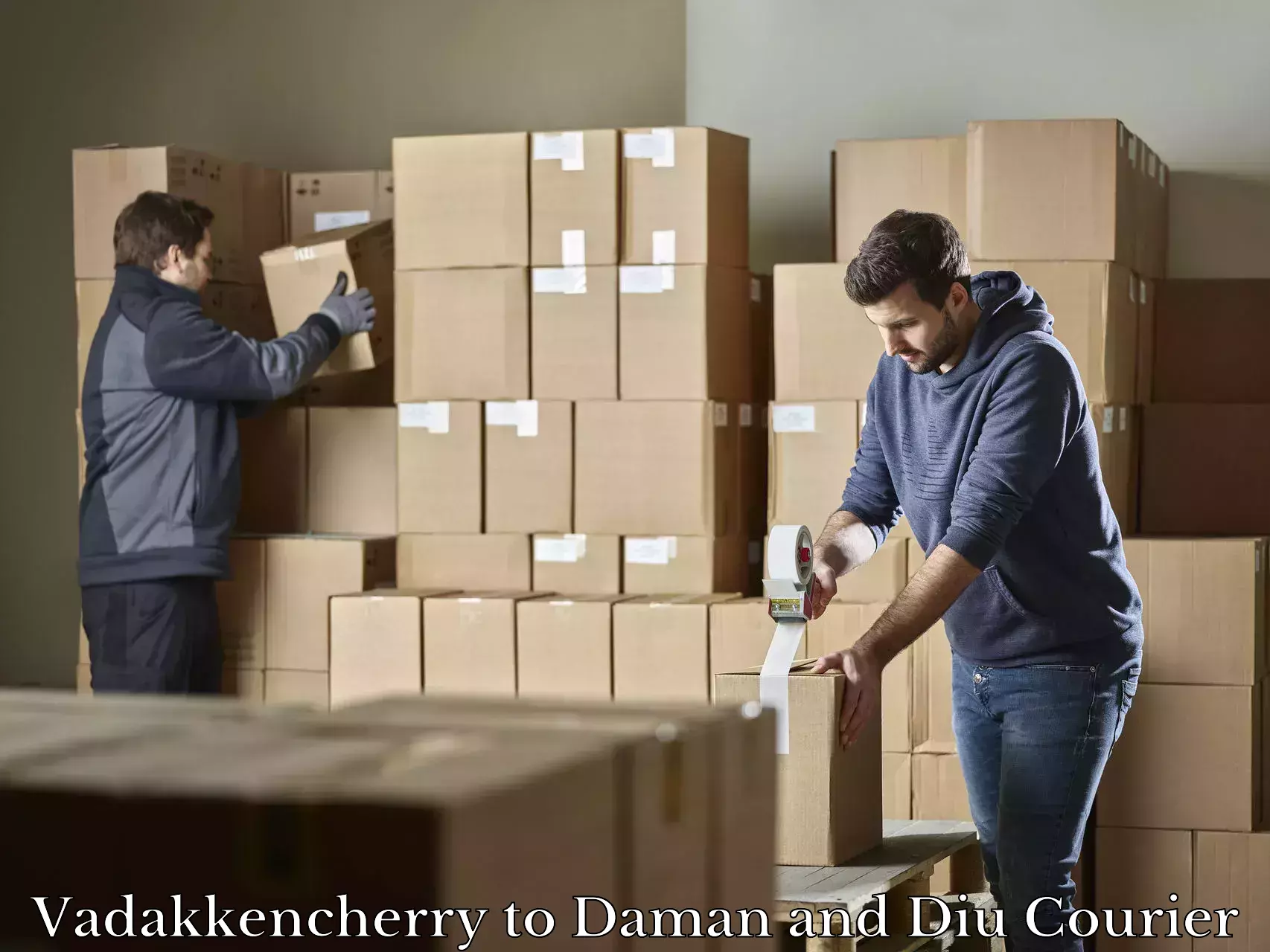 Baggage relocation service Vadakkencherry to Daman and Diu