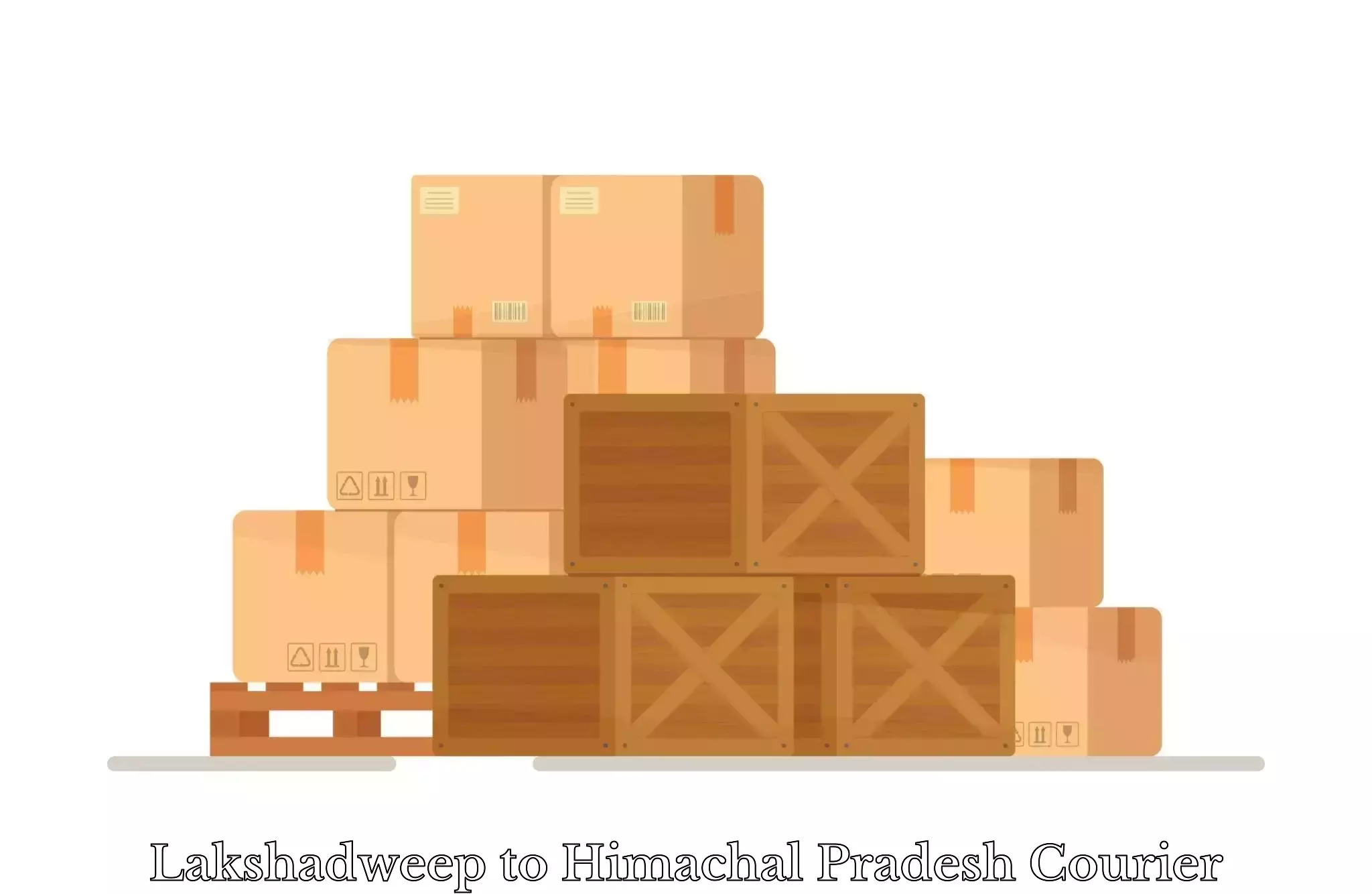 Luggage shipping rates calculator Lakshadweep to Sirmaur