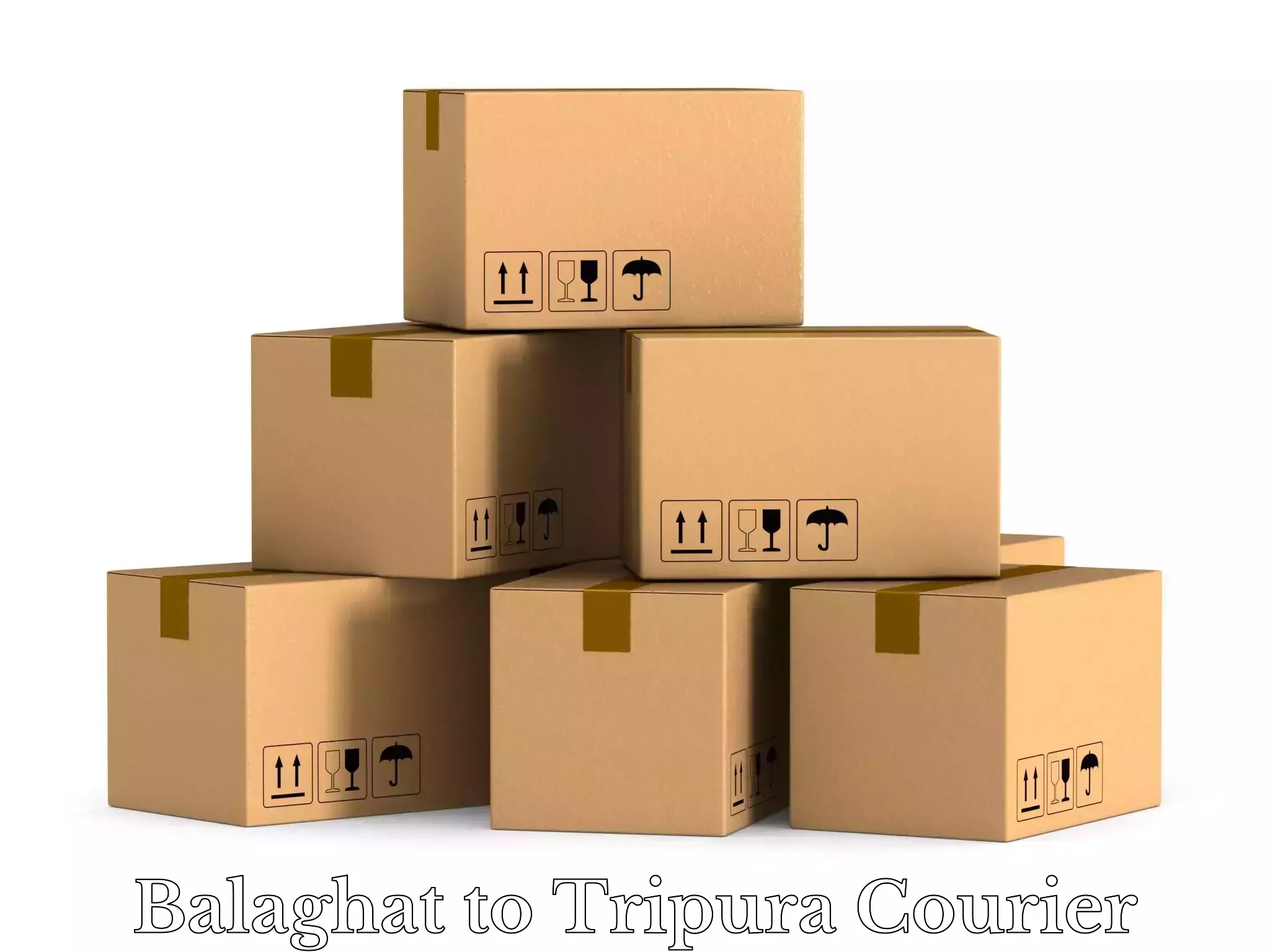 Luggage shipping options Balaghat to Agartala