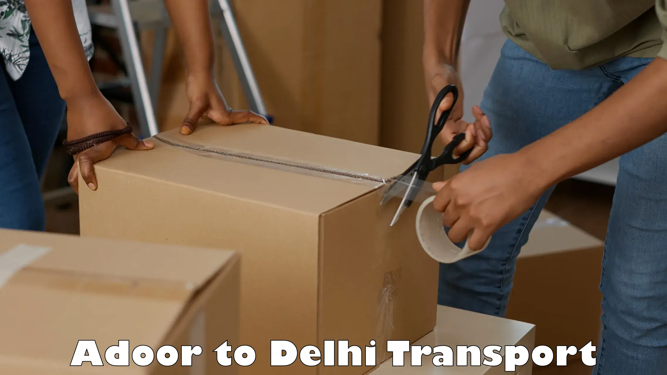Goods delivery service in Adoor to East Delhi
