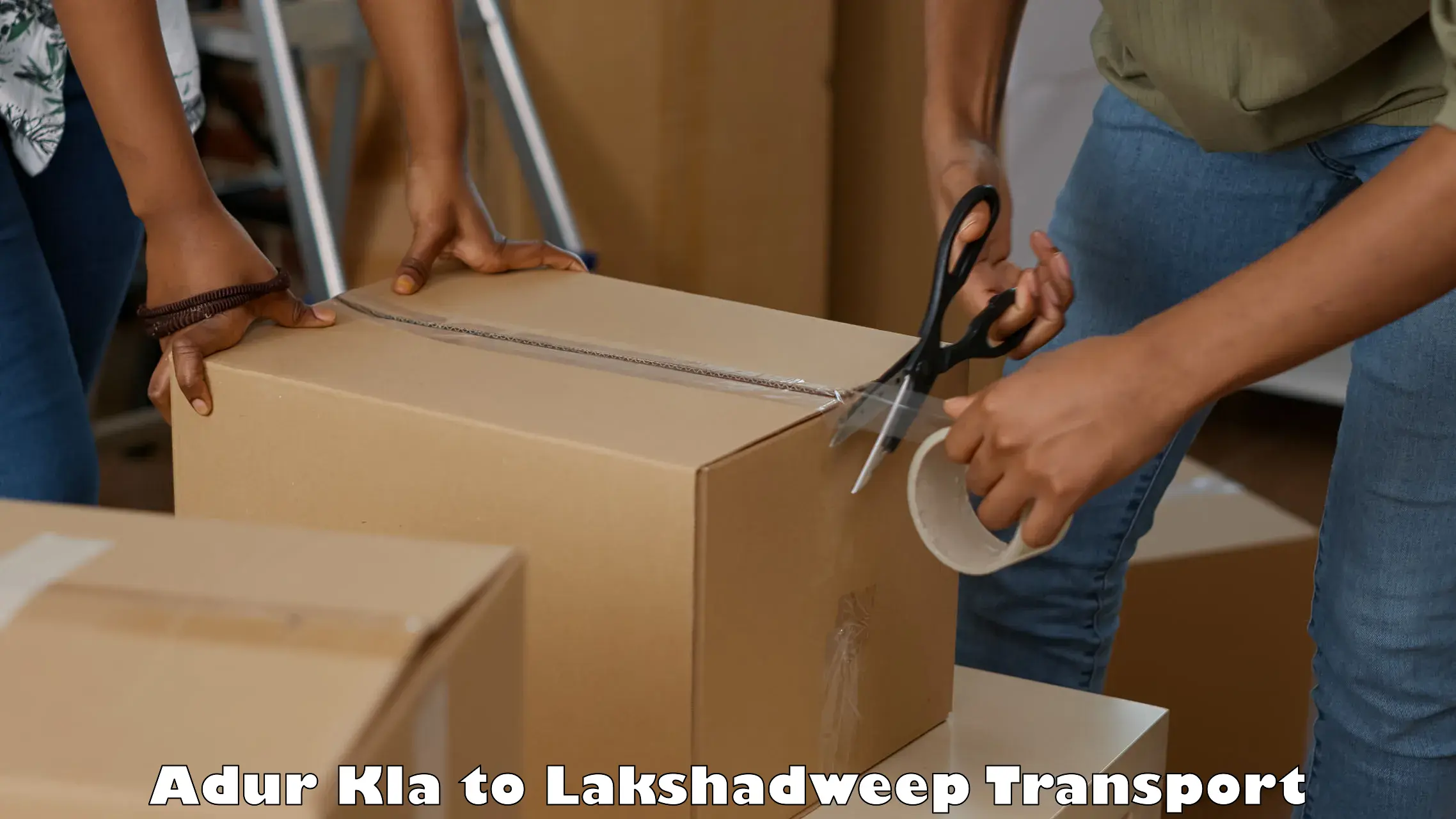 Goods delivery service Adur Kla to Lakshadweep