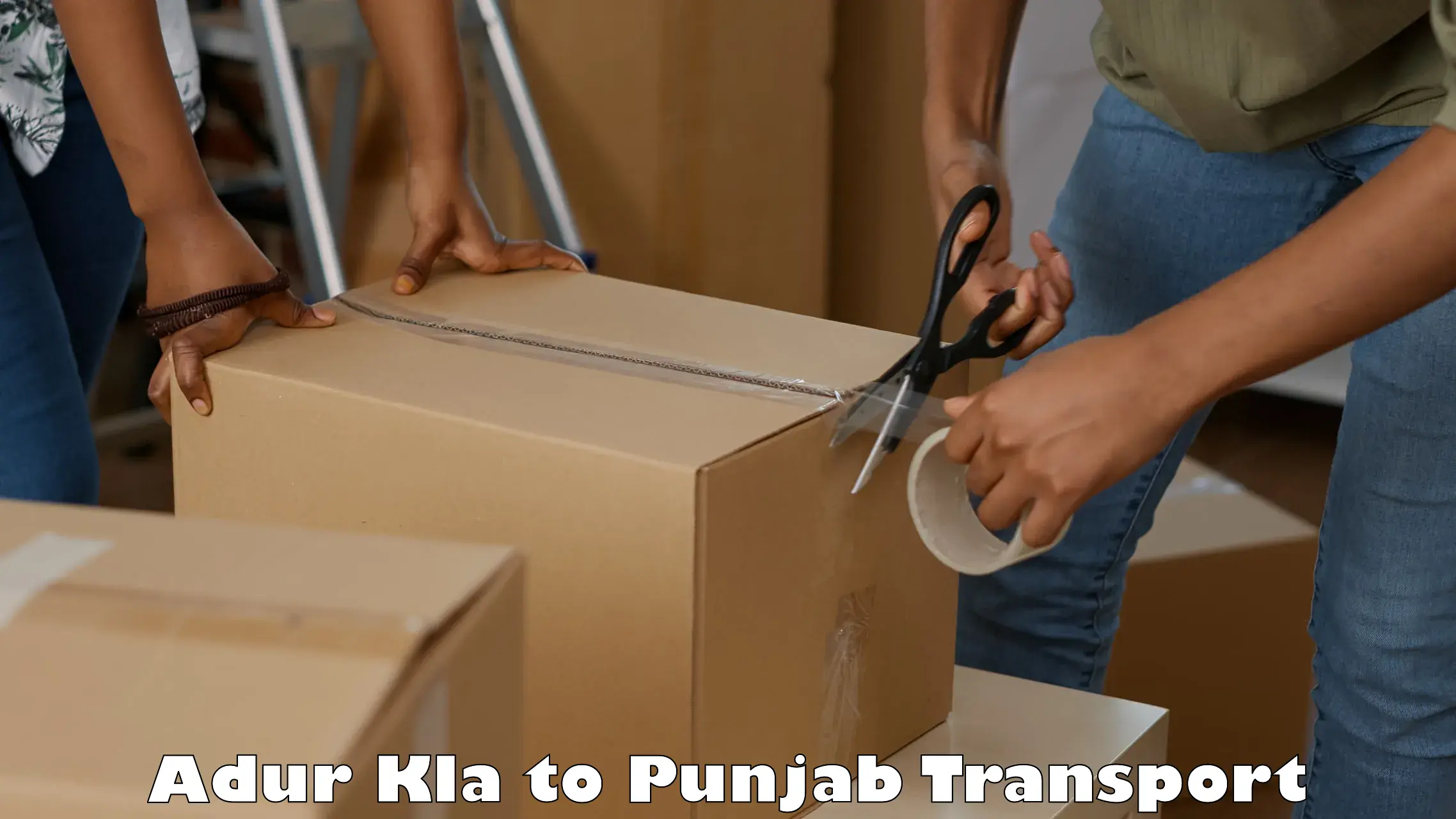 Online transport booking Adur Kla to Malerkotla