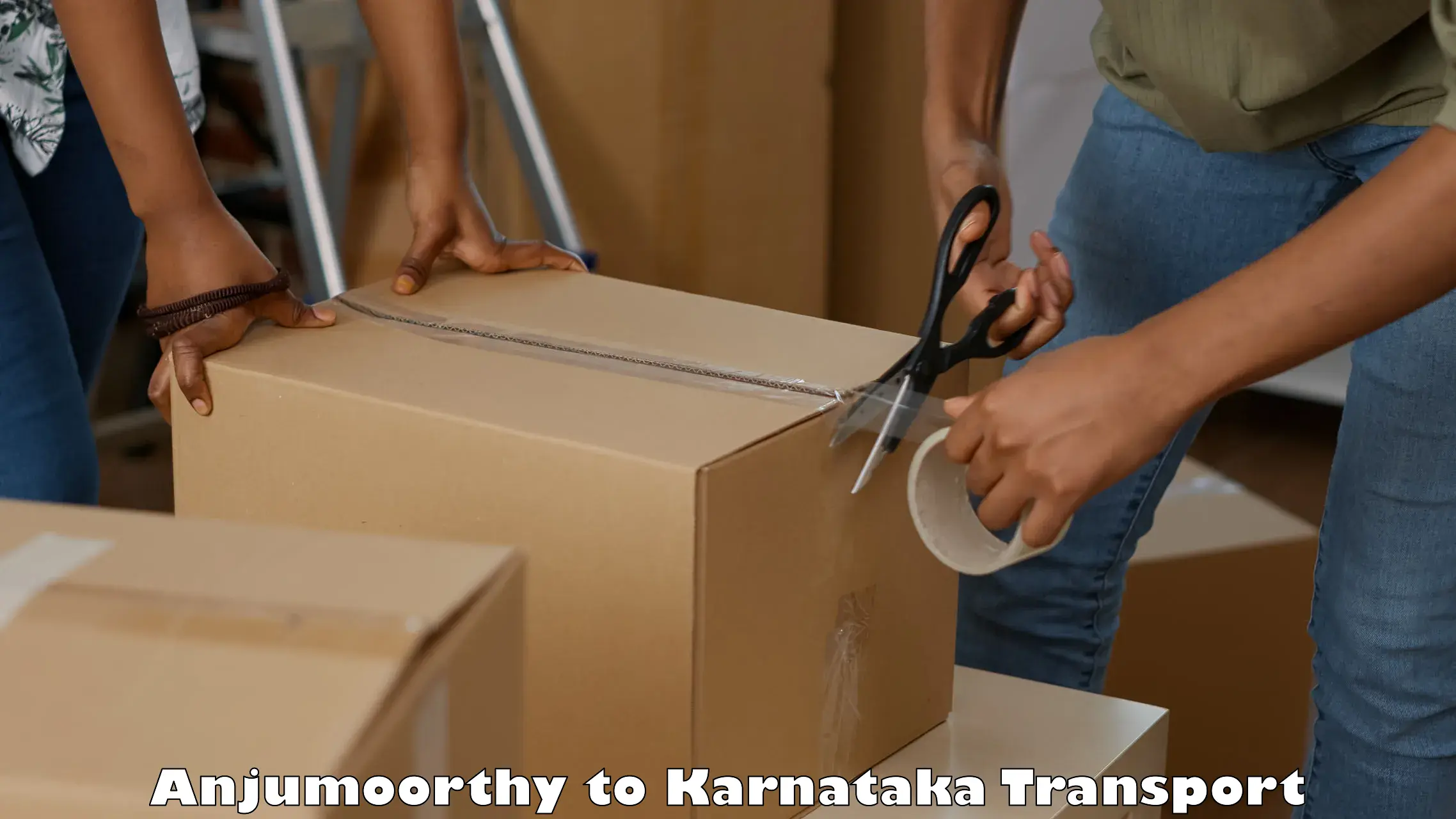 Two wheeler transport services in Anjumoorthy to Gangavathi