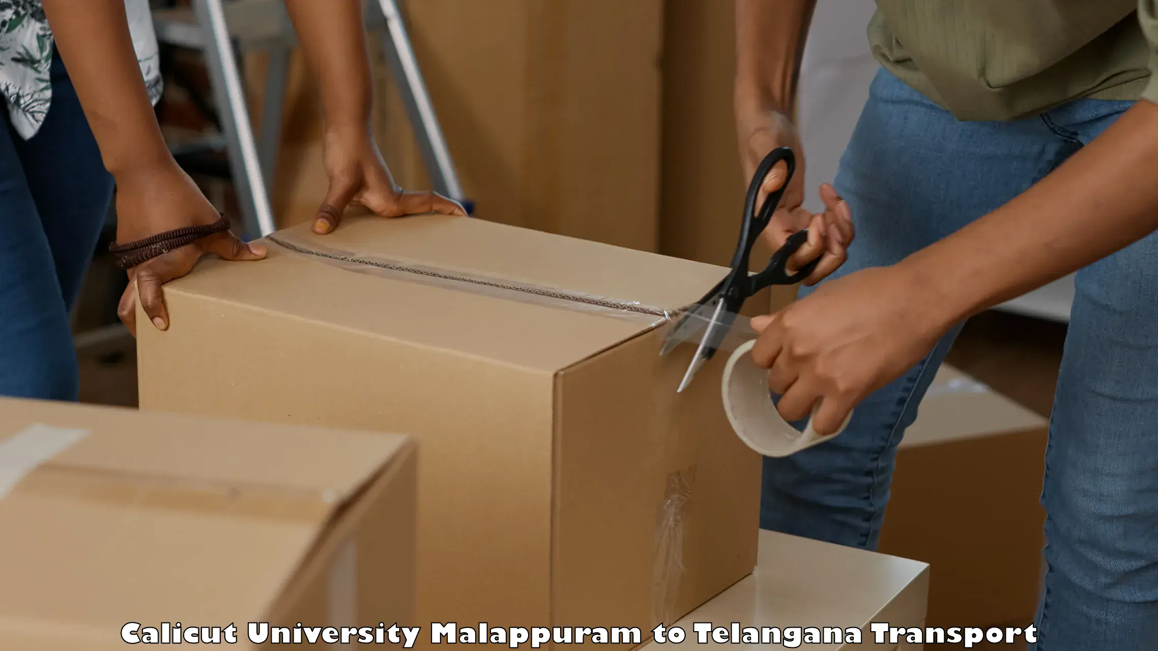 Vehicle courier services Calicut University Malappuram to Luxettipet