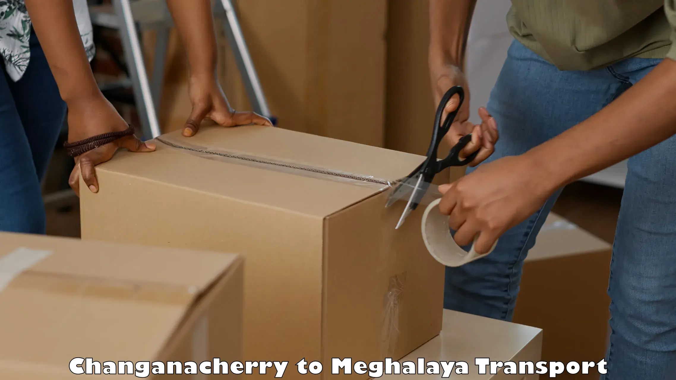 Two wheeler parcel service Changanacherry to Meghalaya