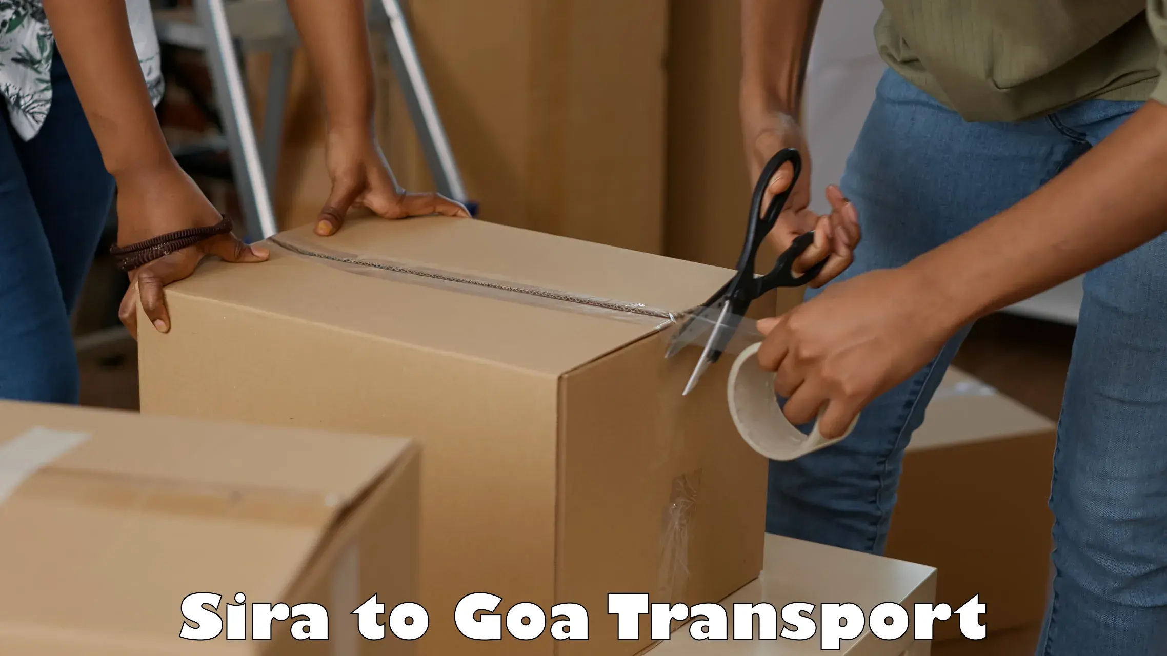 Online transport booking Sira to Panaji