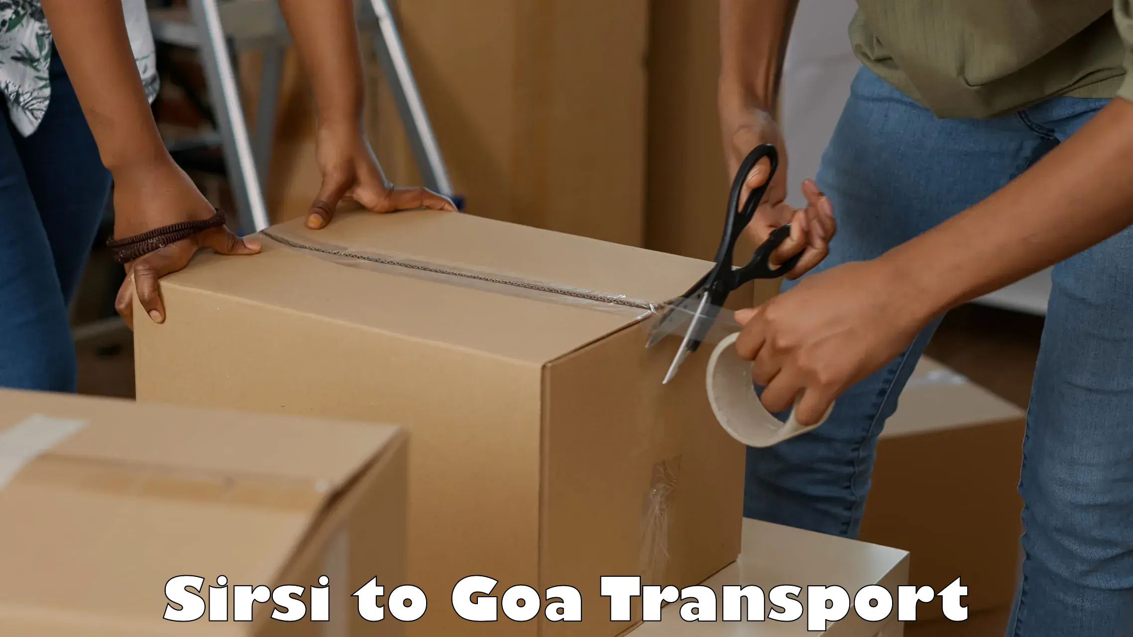 Vehicle parcel service Sirsi to South Goa