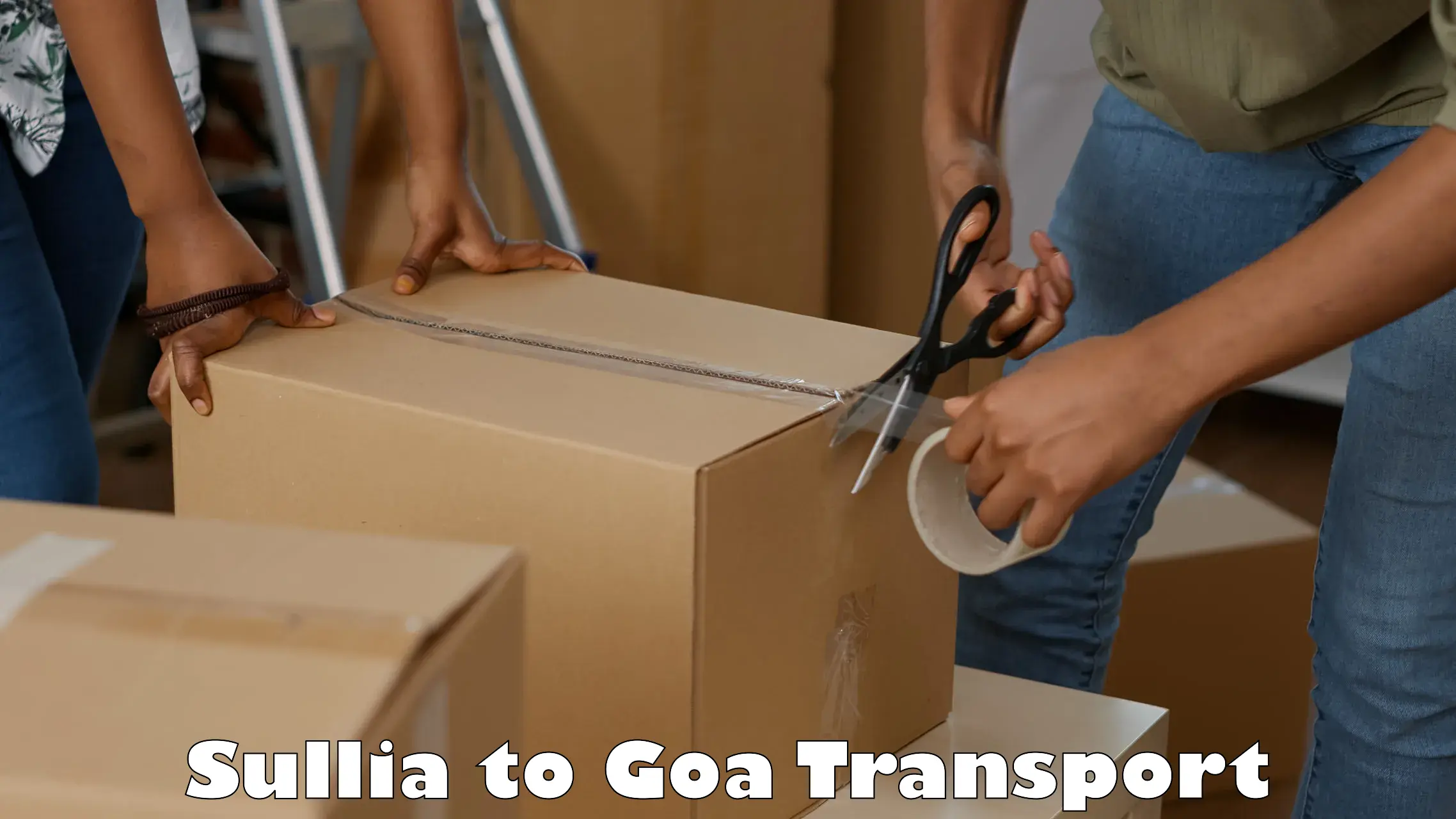 Package delivery services Sullia to Panjim