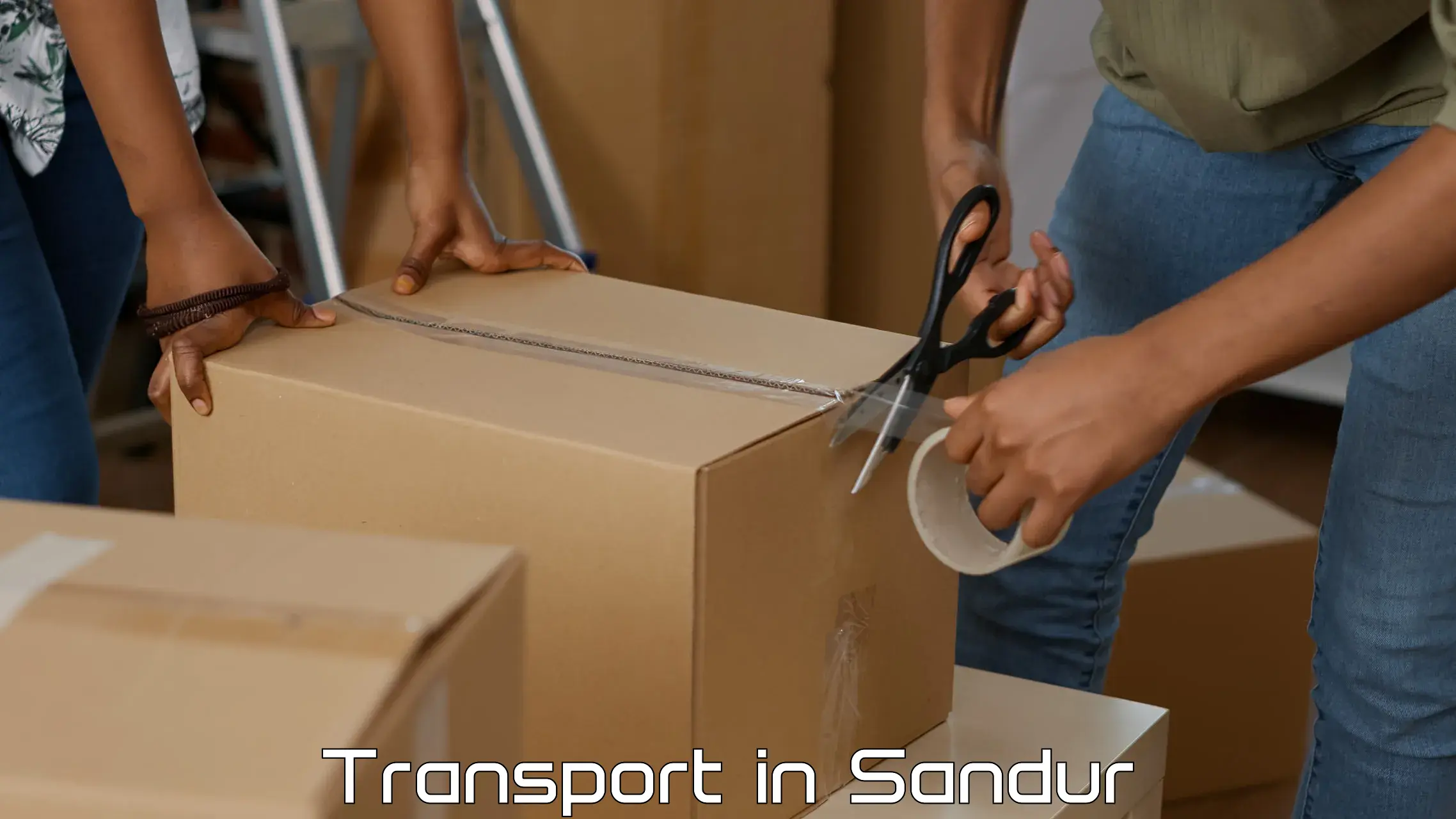 Online transport booking in Sandur