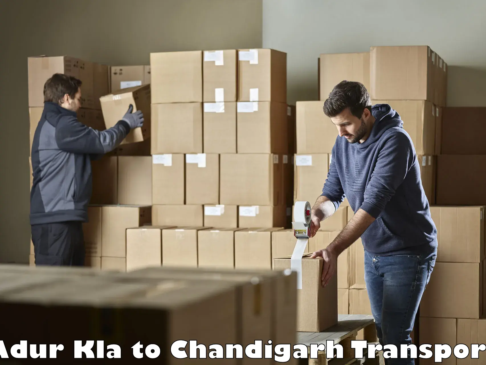 Bike shipping service Adur Kla to Chandigarh
