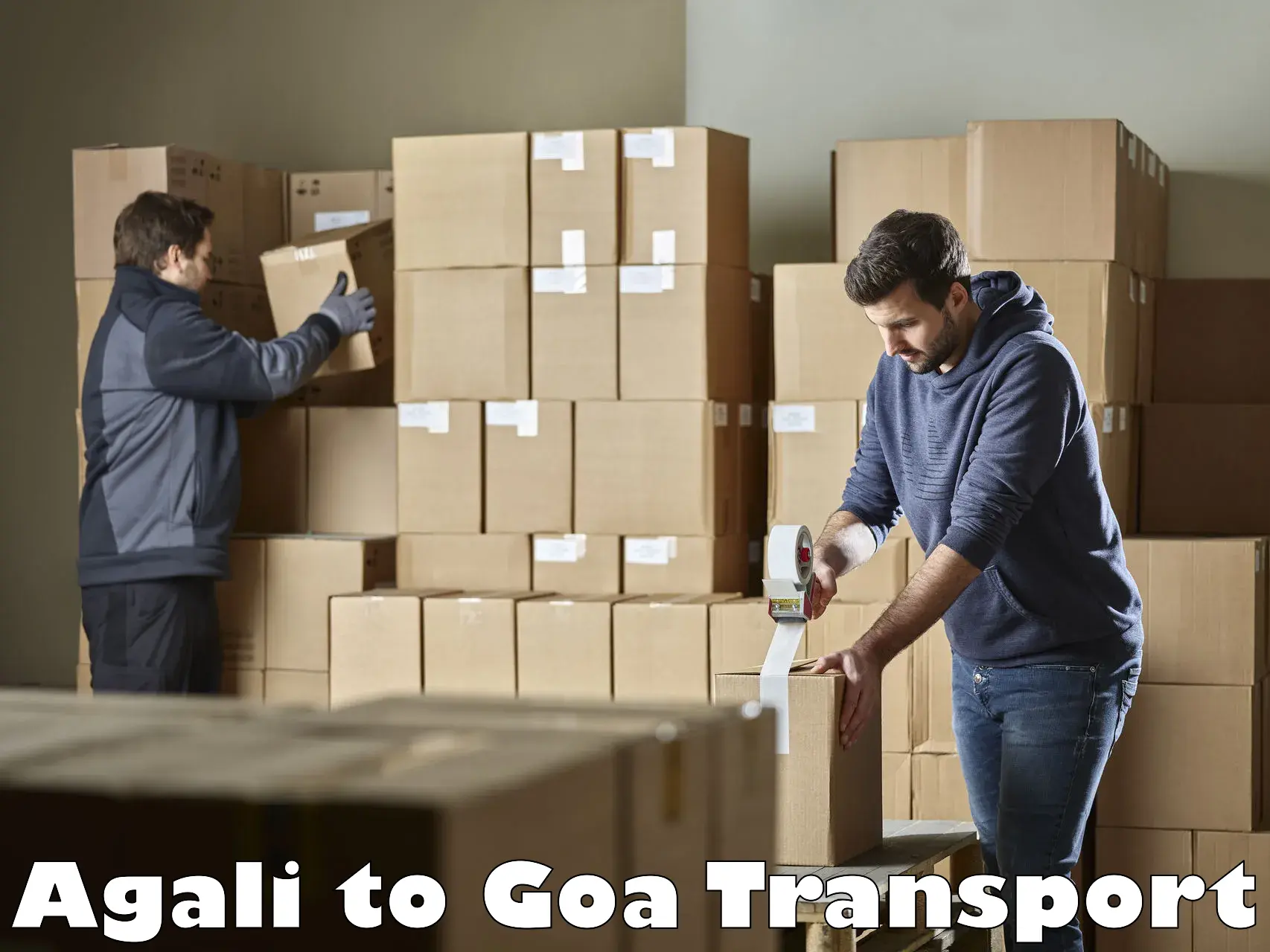 Two wheeler parcel service Agali to Ponda