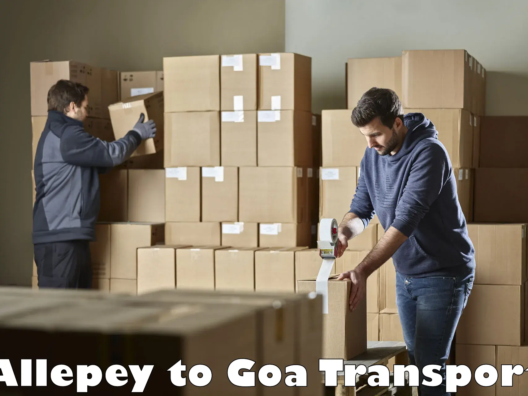 Goods transport services Allepey to NIT Goa