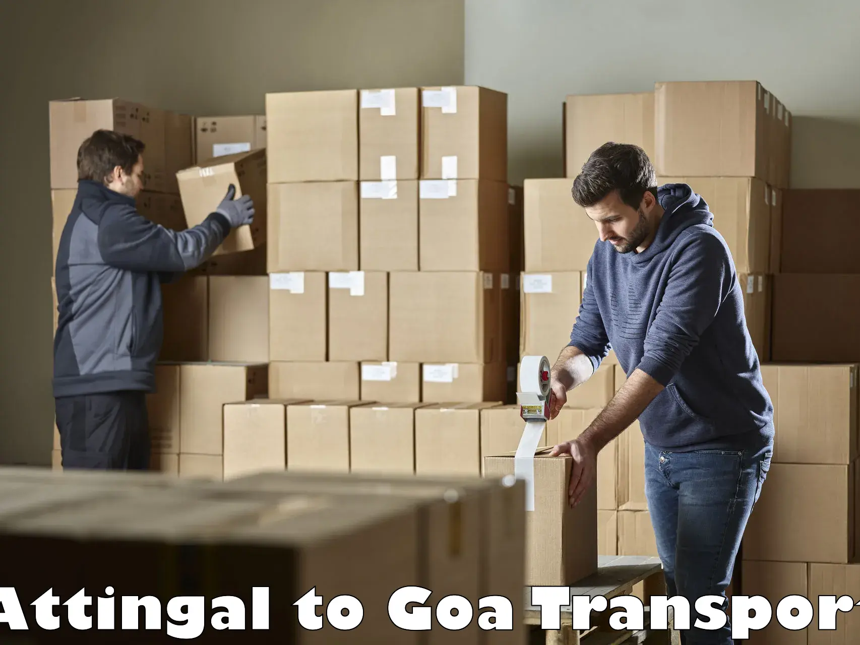 Two wheeler transport services Attingal to IIT Goa