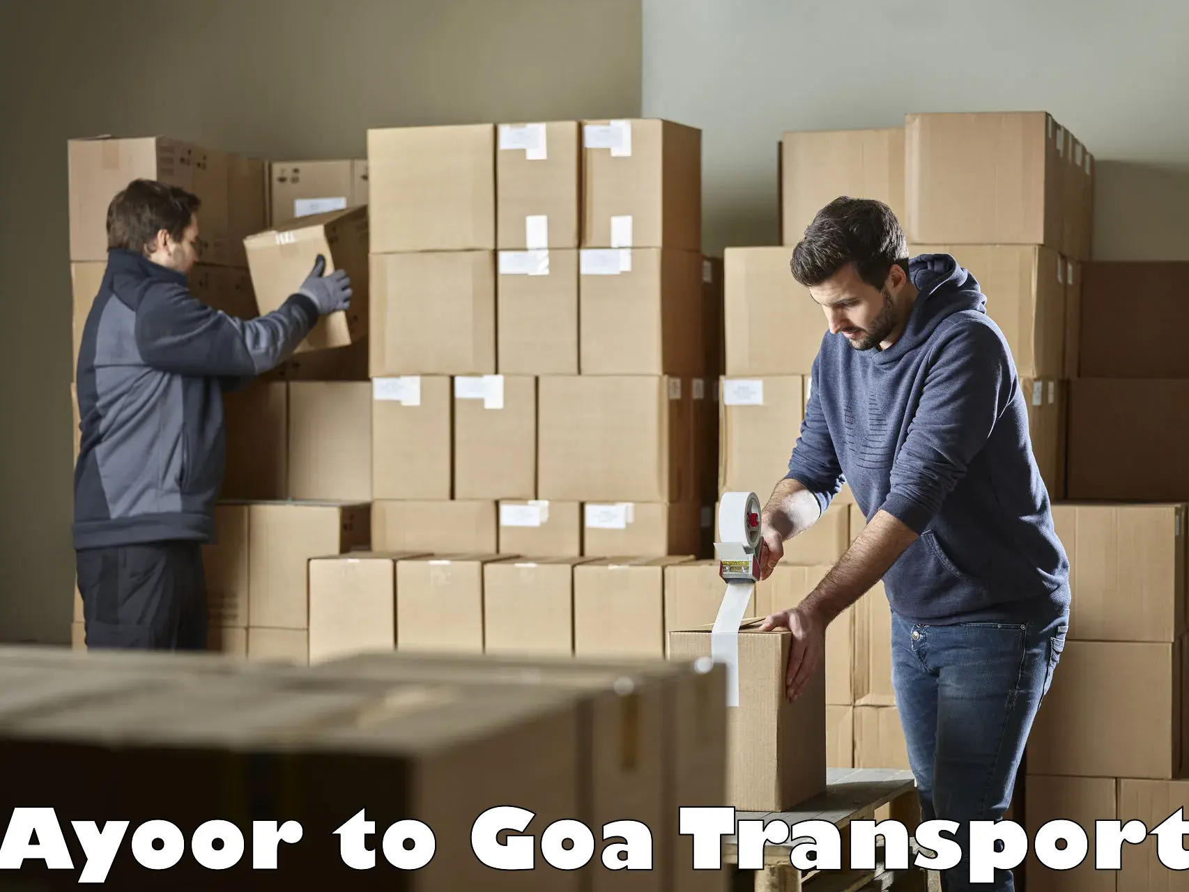 Vehicle courier services in Ayoor to Panaji