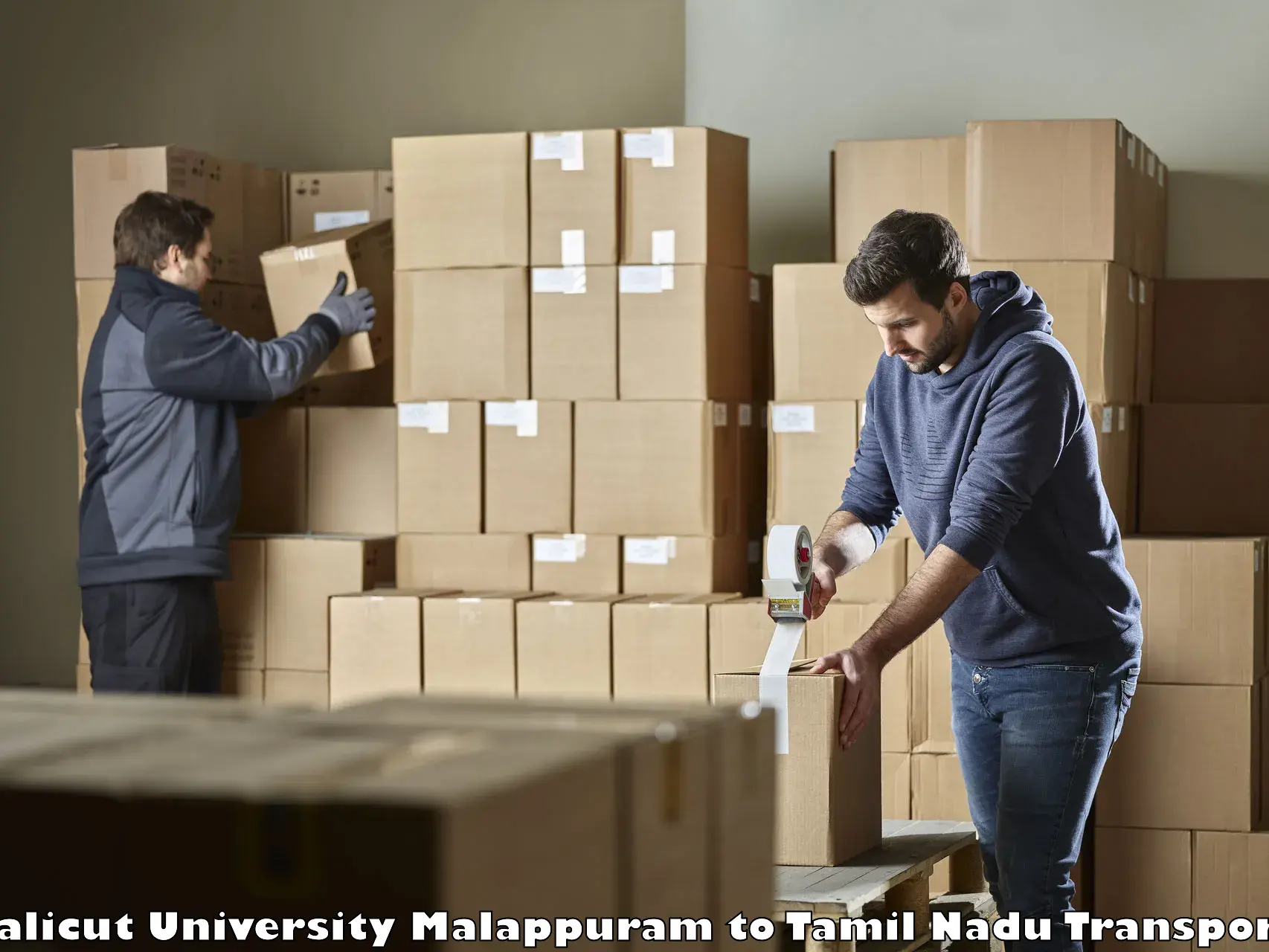 Intercity goods transport Calicut University Malappuram to Aruppukkottai