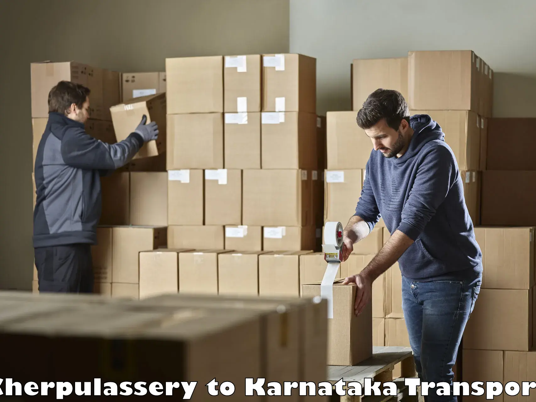 Daily parcel service transport Cherpulassery to Karnataka