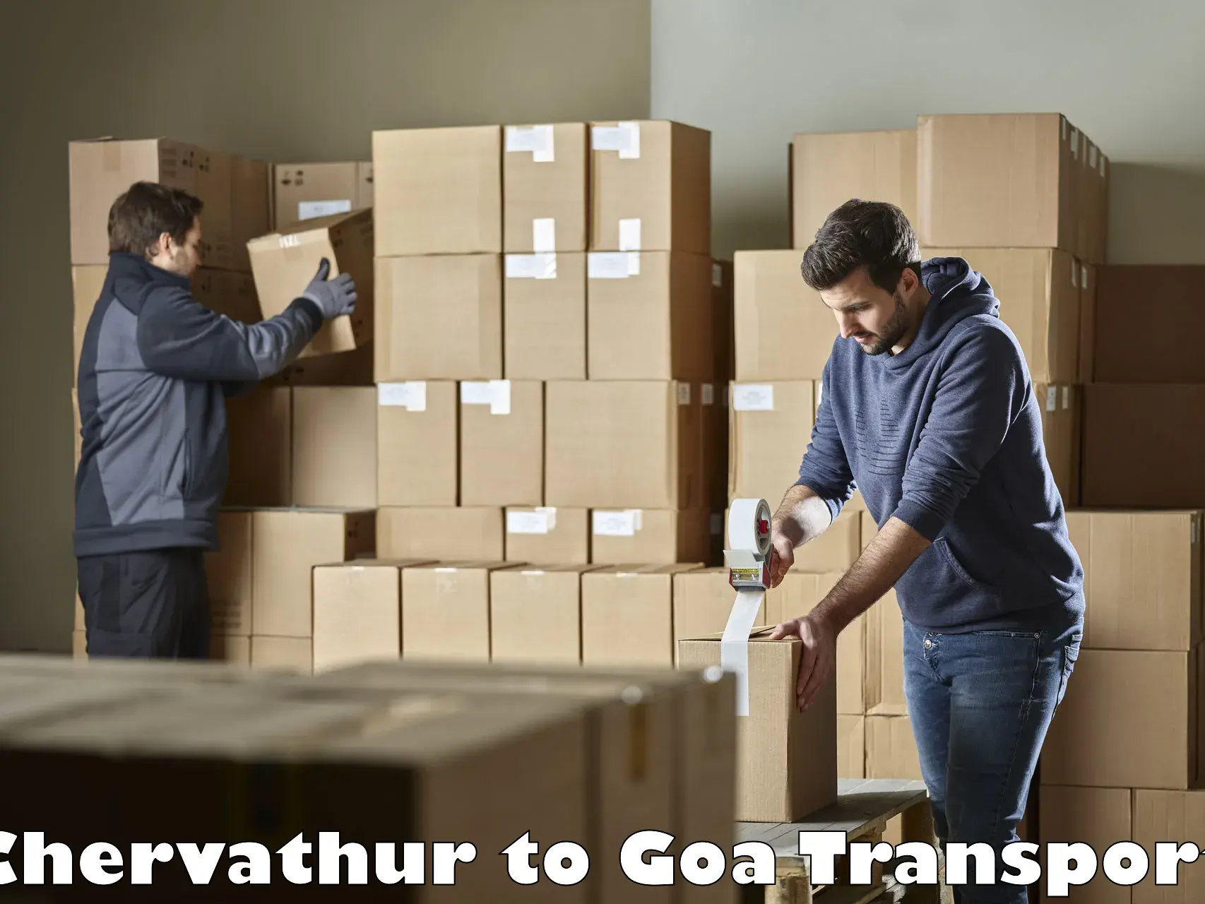 Goods delivery service Chervathur to NIT Goa